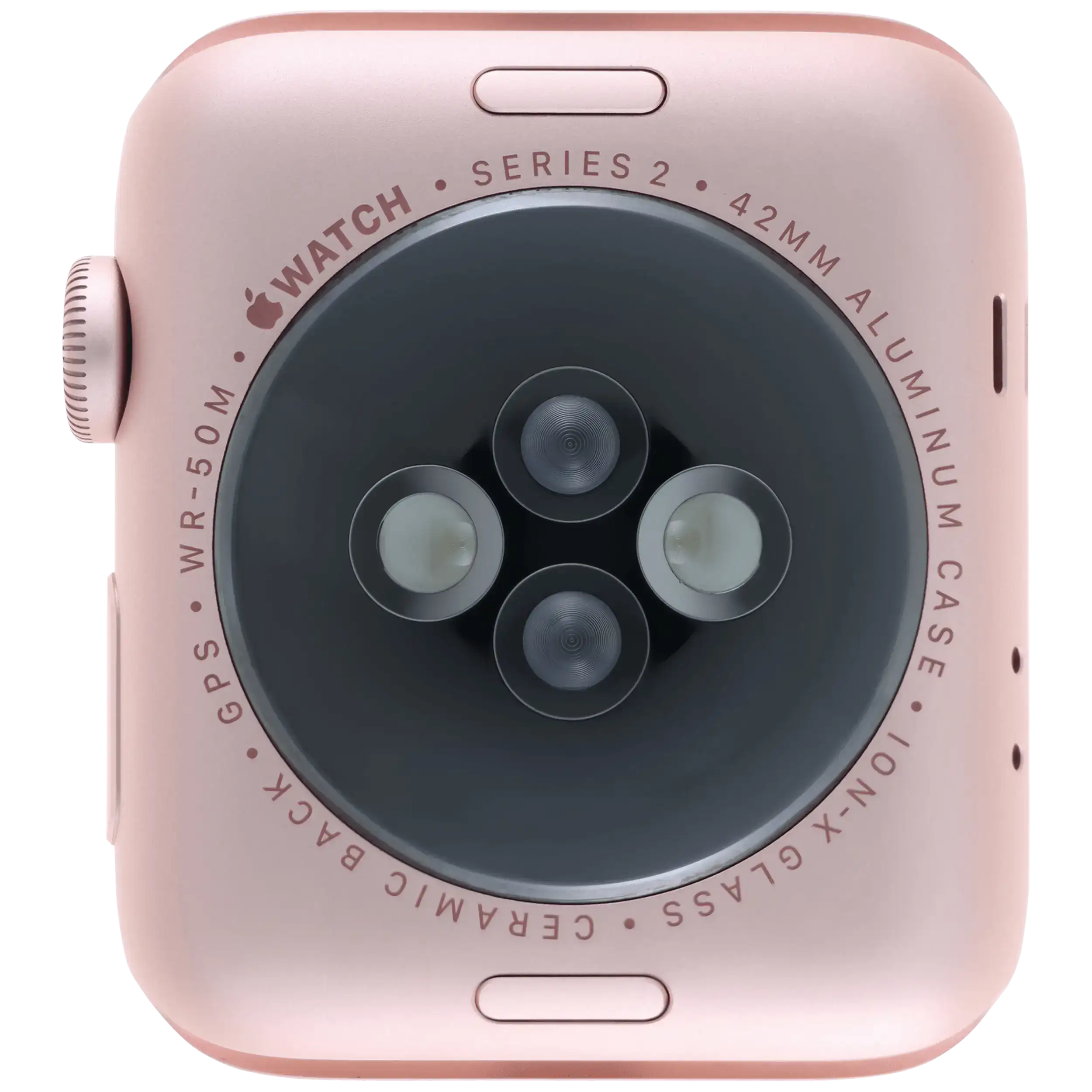 Gehäuse Baugruppe für Watch Series 2 (42MM) (ausgebautes Originalteil: Grade A) (Cellular Version) (Aluminium / Rose Gold) – Bild 3