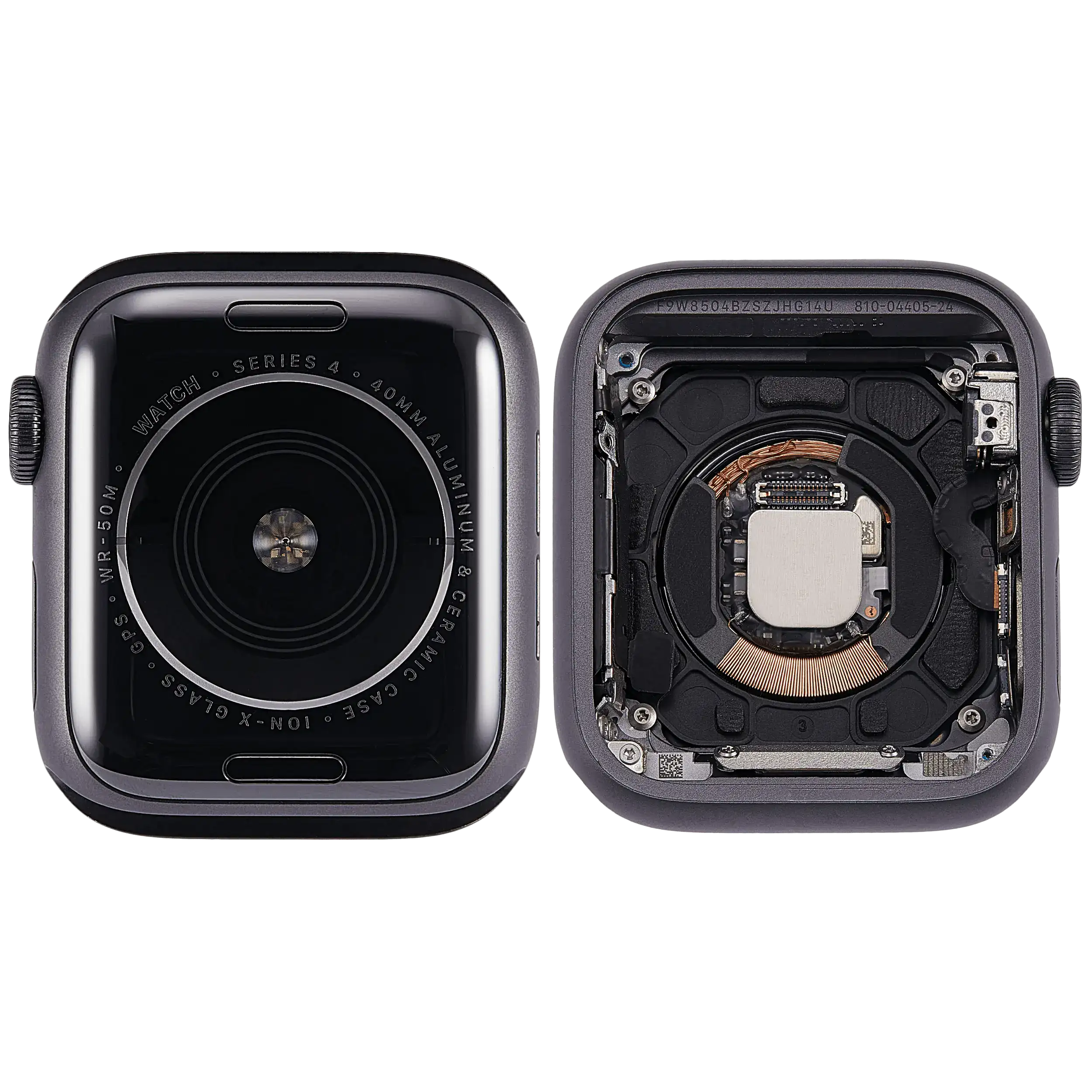 Gehäuse Baugruppe für Watch Series 4 (40MM) (ausgebautes Originalteil: Grade A) (GPS Version) (Aluminium / Space Black) – Bild 2