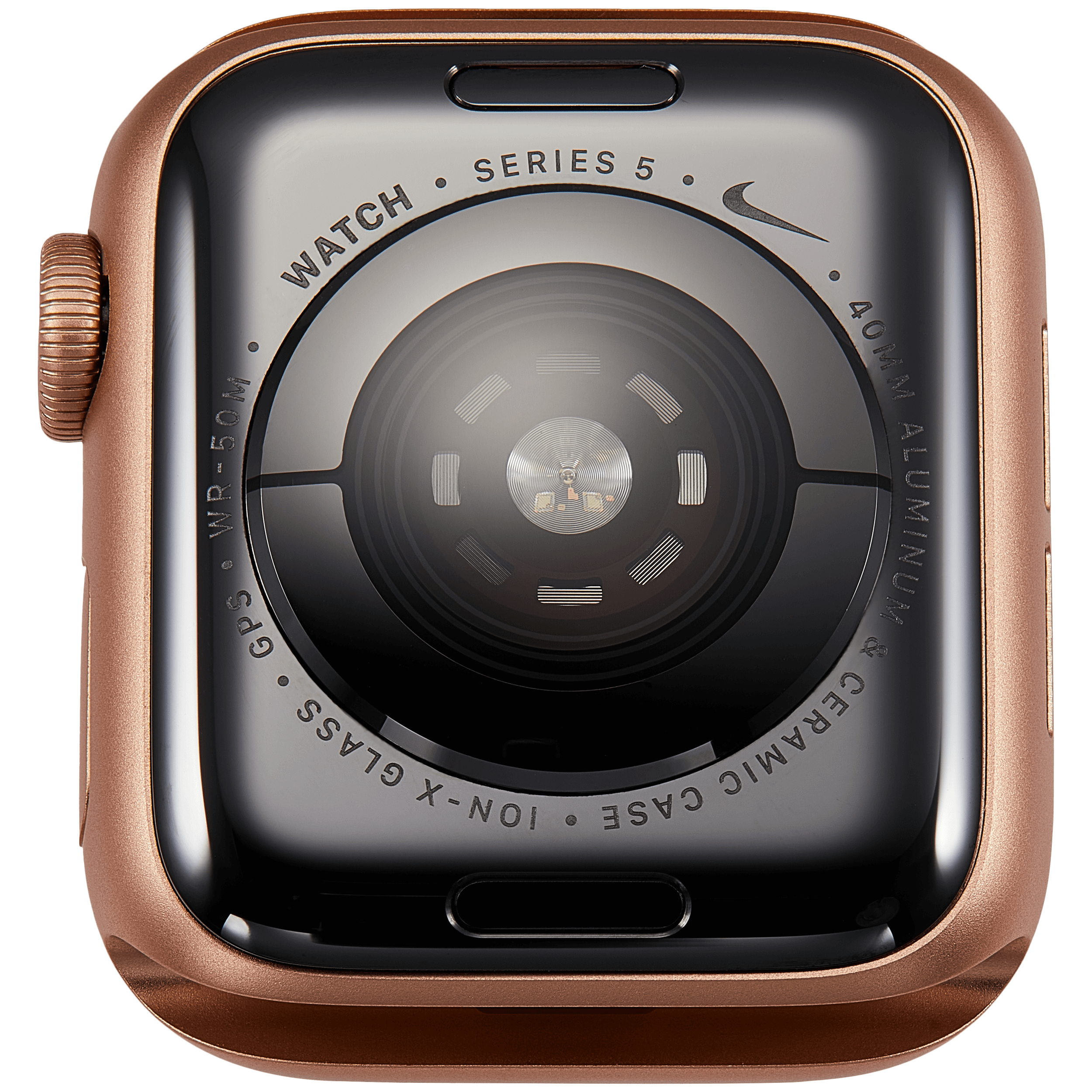 Gehäuse Baugruppe für Watch Series 5 (40MM) (ausgebautes Originalteil: Grade A) (GPS Version) (Aluminium / Gold) – Bild 3