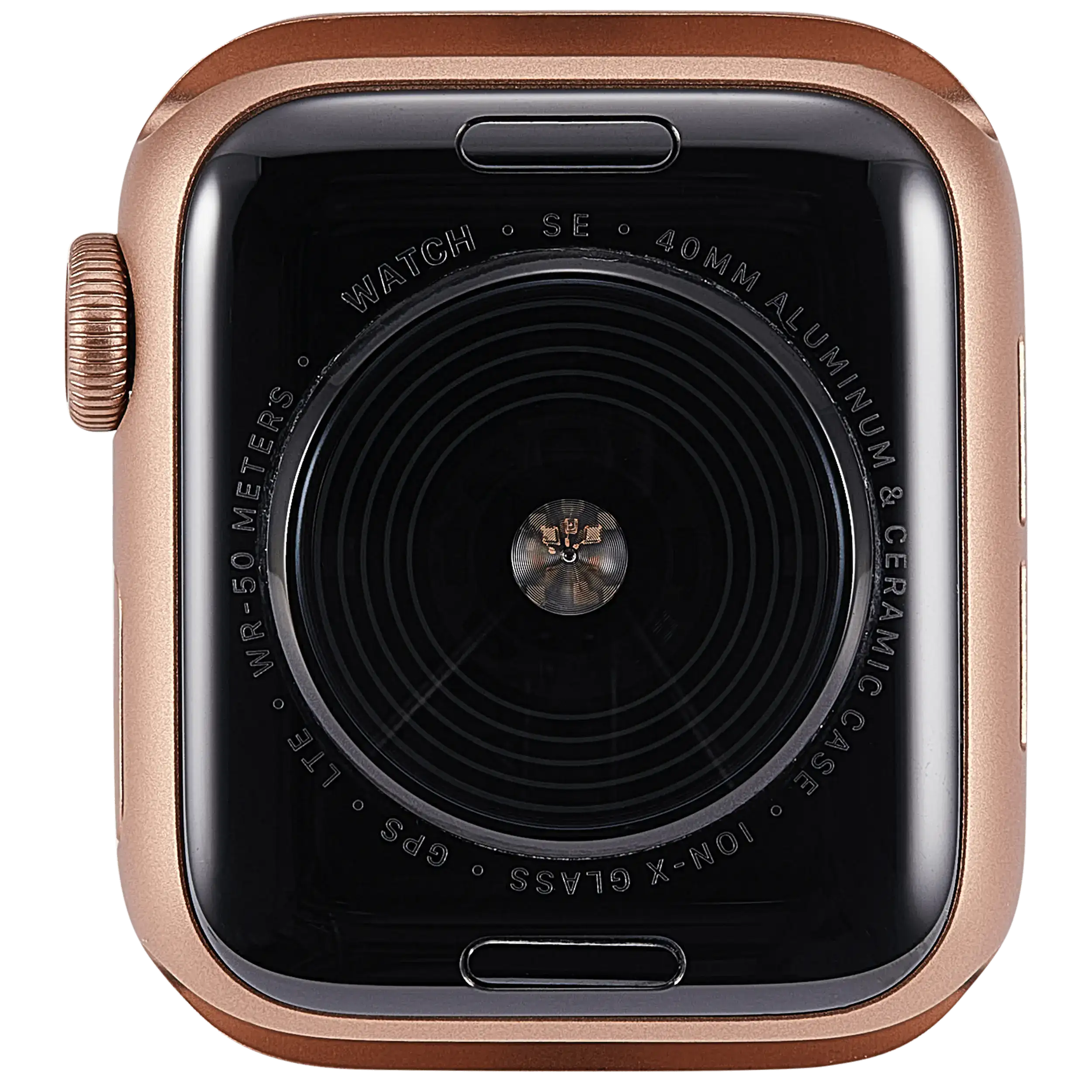 Gehäuse Baugruppe für Watch Series SE 1st (40MM) (ausgebautes Originalteil: Grade A) (Cellular Version) (Aluminium / Gold) – Bild 3