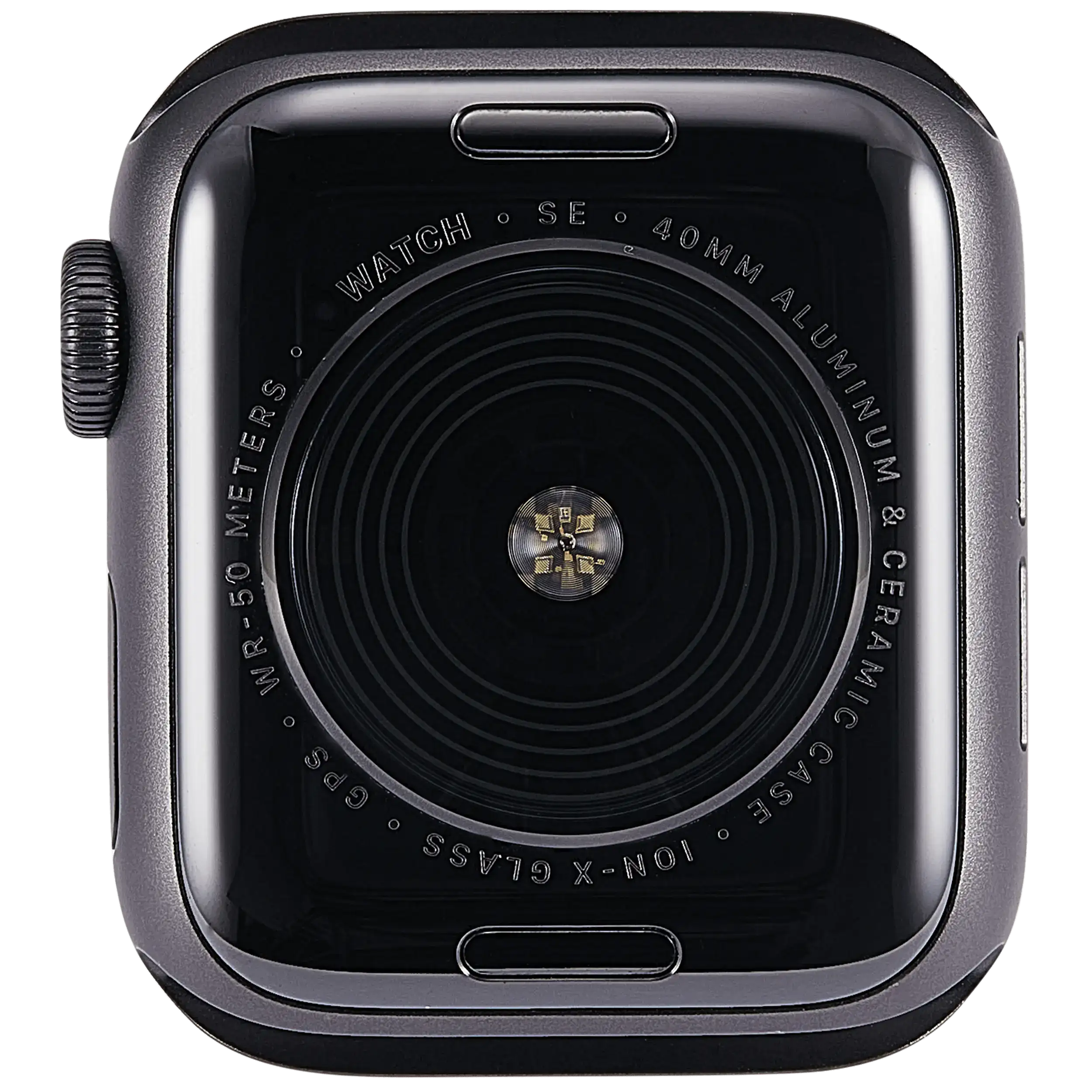 Gehäuse Baugruppe für Watch Series SE 1st (40MM) (ausgebautes Originalteil: Grade A) (GPS Version) (Aluminium / Space Black) – Bild 3