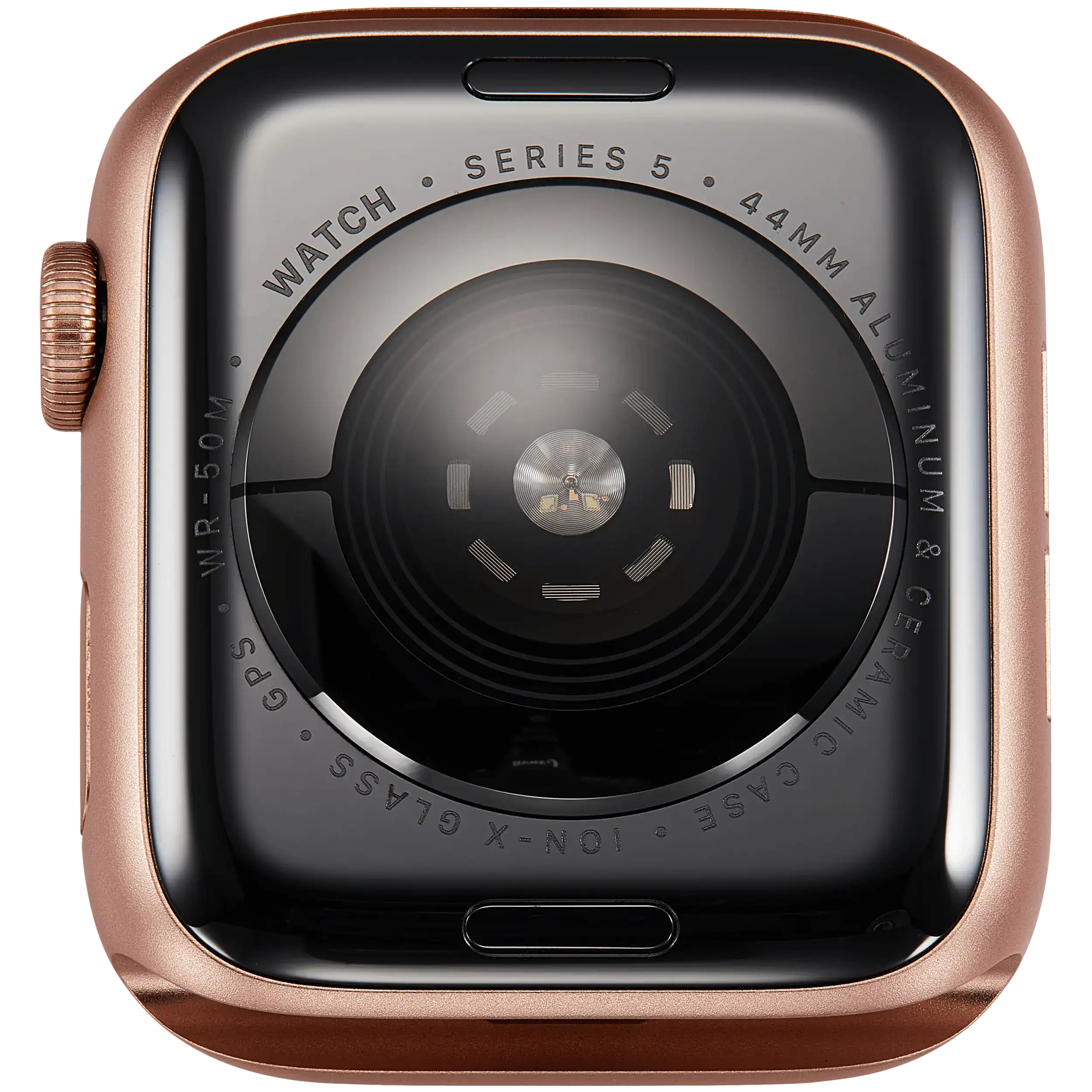 Gehäuse Baugruppe für Watch Series 5 (44MM) (ausgebautes Originalteil: Grade A) (GPS Version) (Aluminium / Gold) – Bild 3