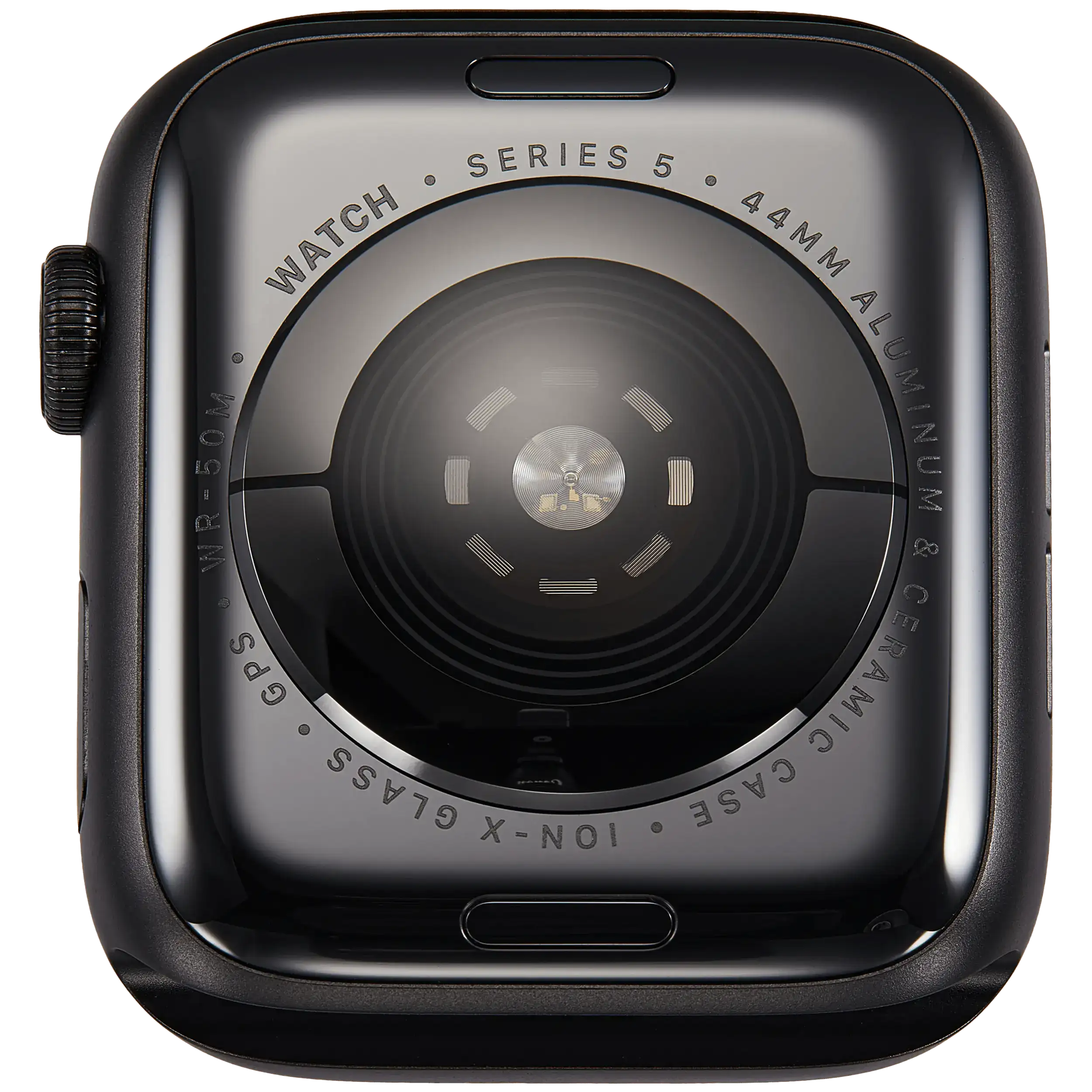 Gehäuse Baugruppe für Watch Series 5 (44MM) (ausgebautes Originalteil: Grade A) (GPS Version) (Aluminium / Space Black) – Bild 3