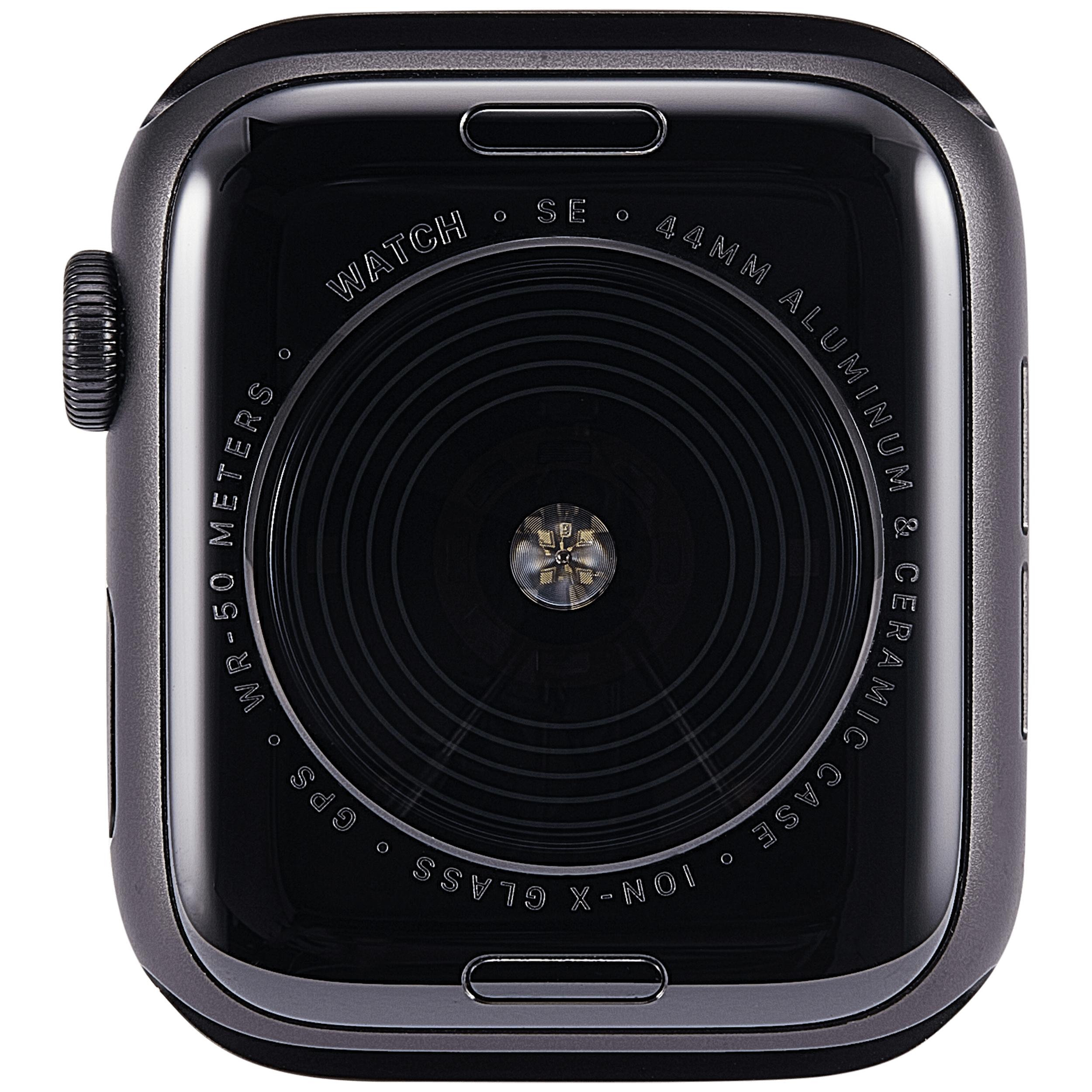 Gehäuse Baugruppe für Watch Series SE 1st (44MM) (ausgebautes Originalteil: Grade A) (GPS Version) (Aluminium / Space Black) – Bild 3