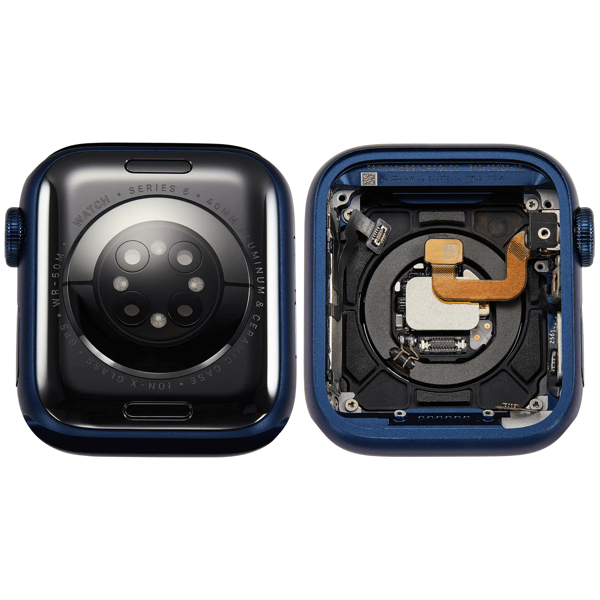 Gehäuse Baugruppe für Watch Series 6 (40MM) (ausgebautes Originalteil: Grade A) (GPS Version) (Aluminium / Blue) – Bild 2