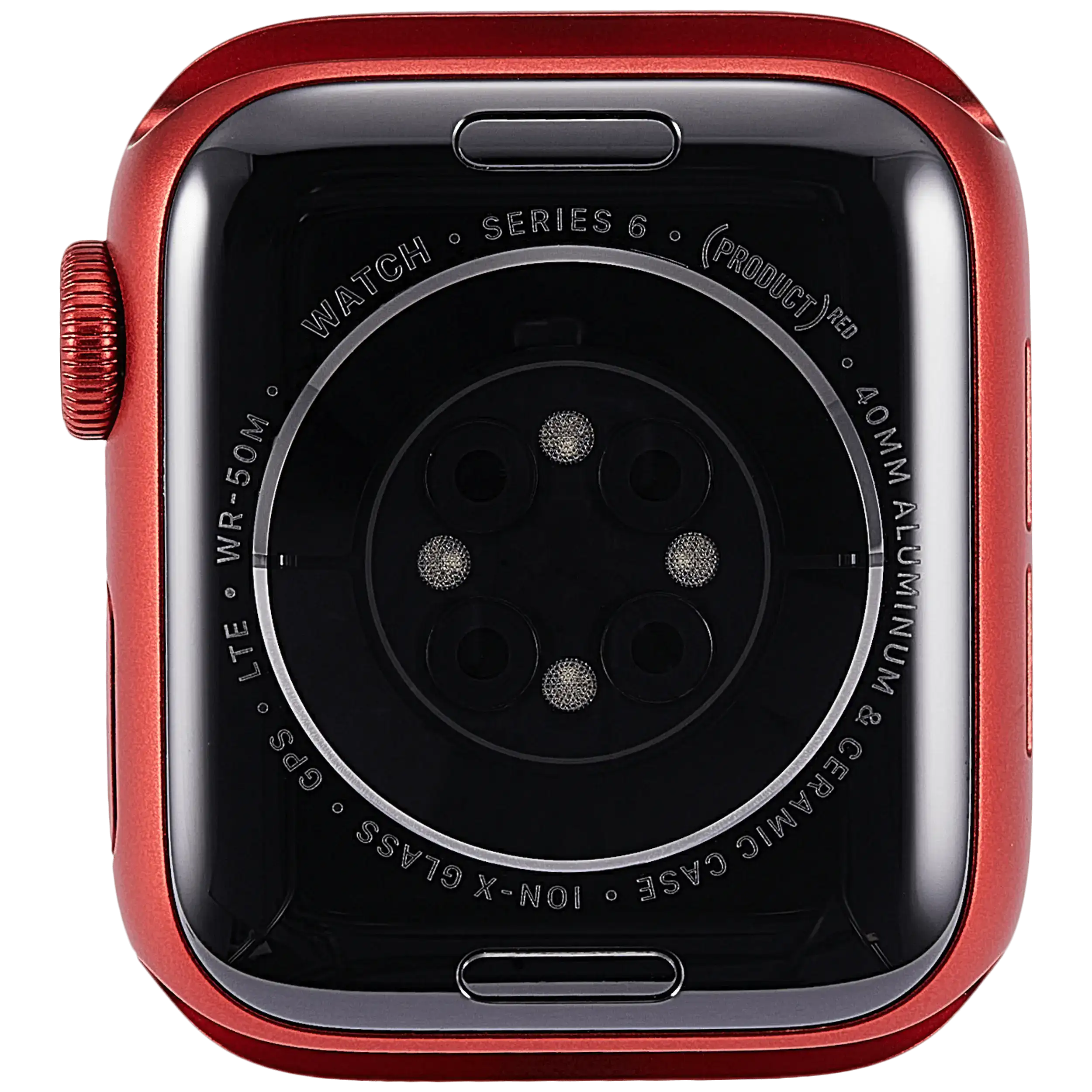 Gehäuse Baugruppe für Watch Series 6 (40MM) (ausgebautes Originalteil: Grade A) (Cellular Version) (Aluminium / Red) – Bild 3