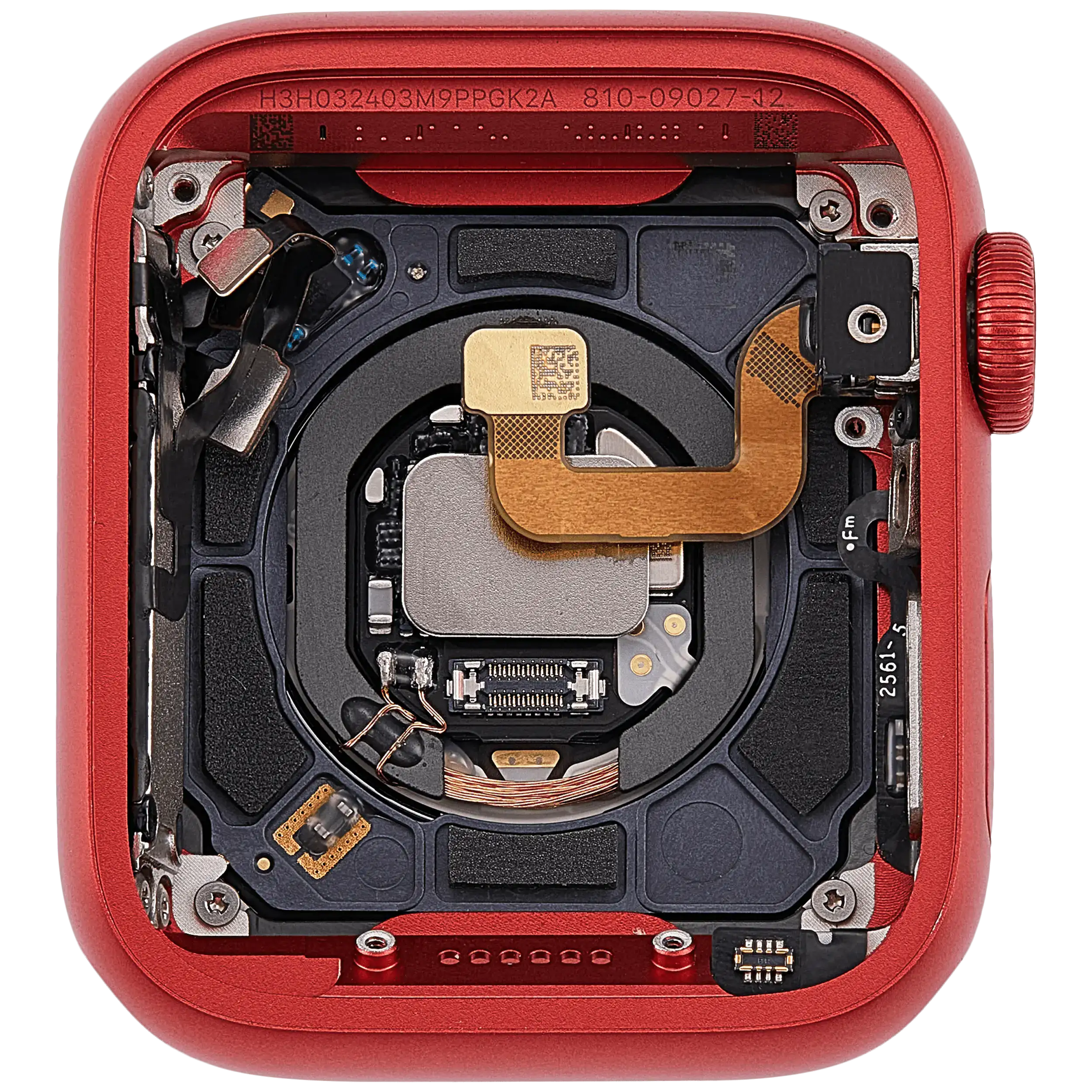 Gehäuse Baugruppe für Watch Series 6 (40MM) (ausgebautes Originalteil: Grade A) (Cellular Version) (Aluminium / Red) – Bild 4