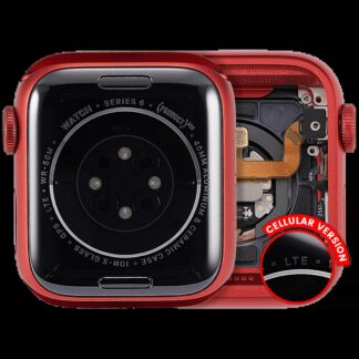 Gehäuse Baugruppe für Watch Series 6 (40MM) (ausgebautes Originalteil: Grade A) (Cellular Version) (Aluminium / Red)