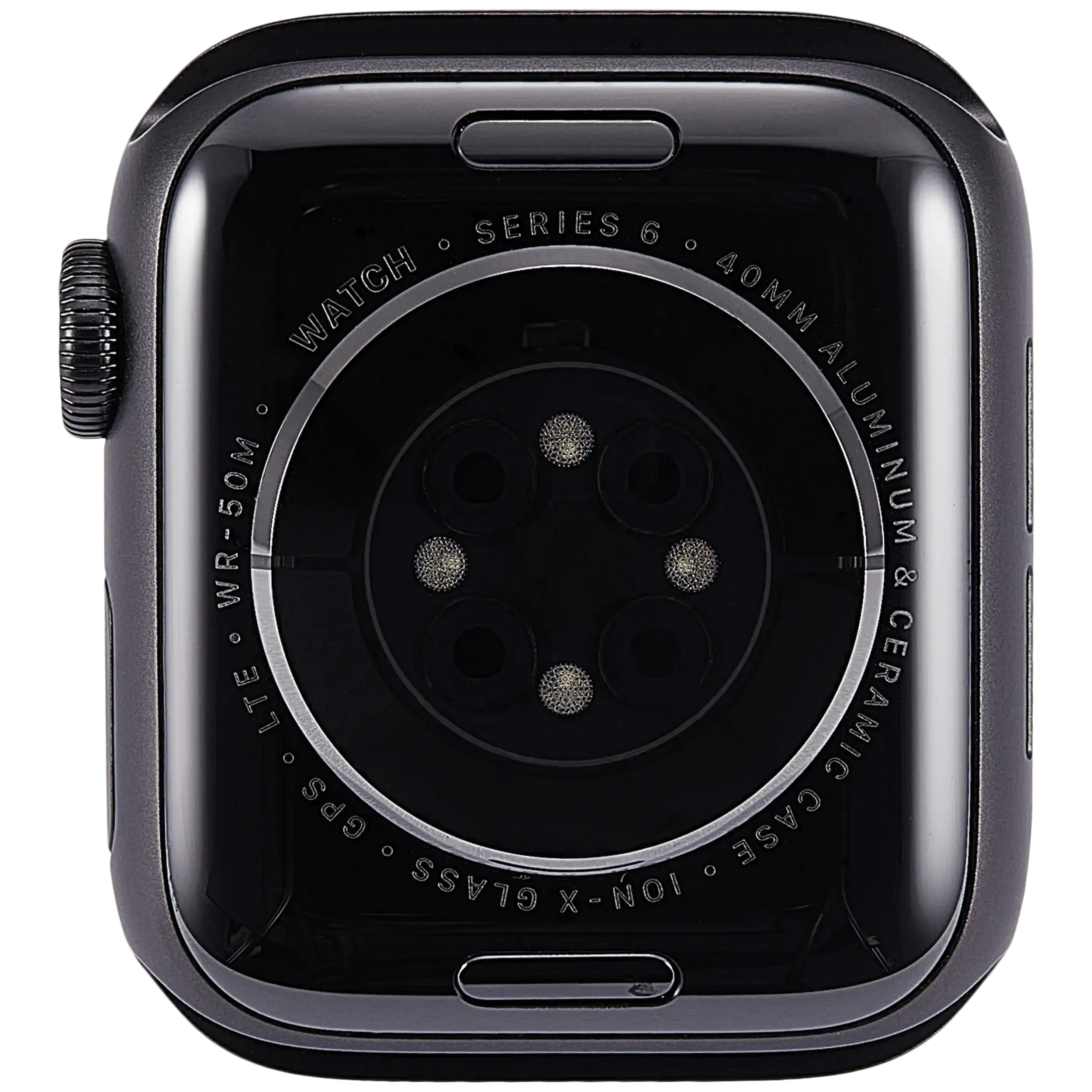 Gehäuse Baugruppe für Watch Series 6 (40MM) (ausgebautes Originalteil: Grade A) (Cellular Version) (Aluminium / Space Black) – Bild 3