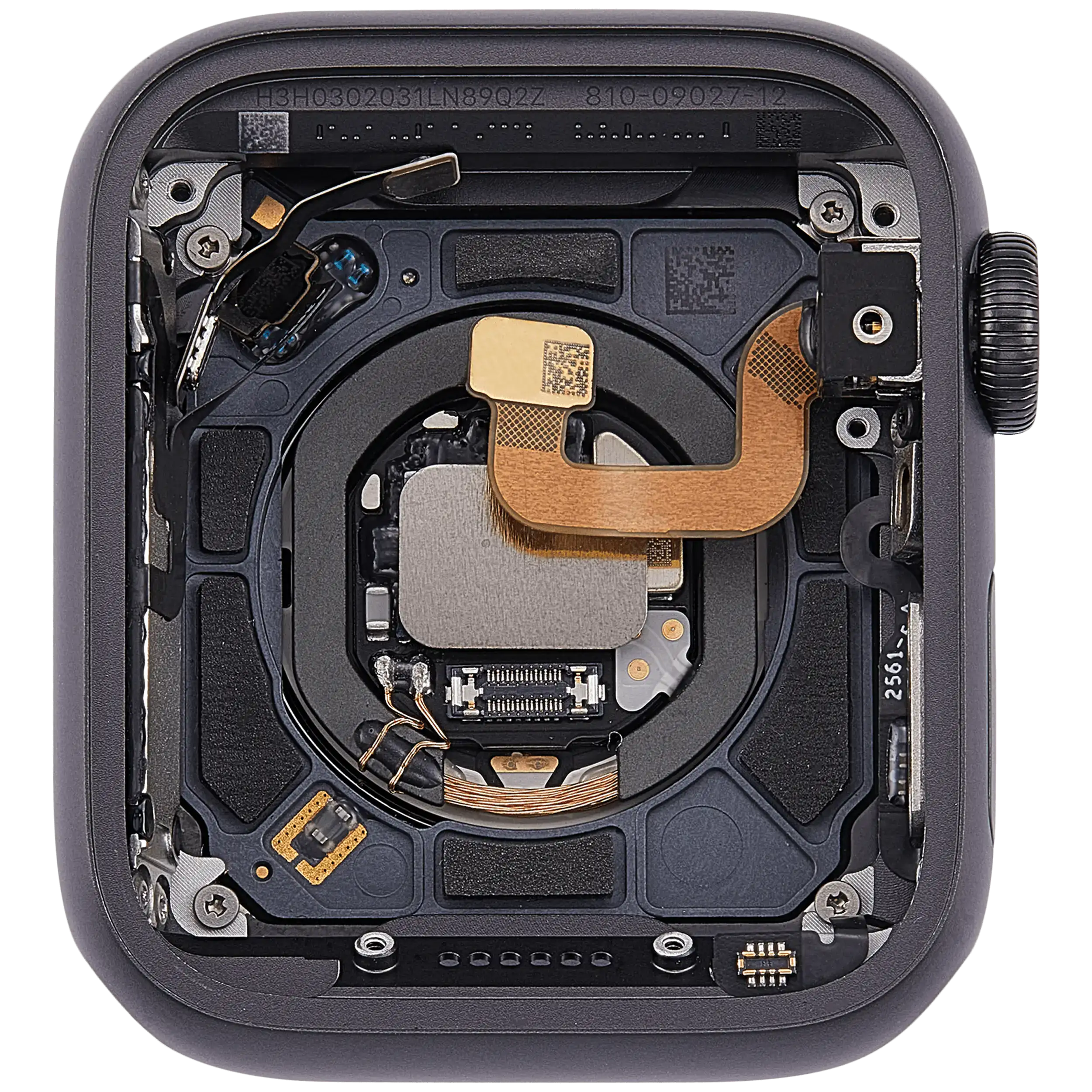 Gehäuse Baugruppe für Watch Series 6 (40MM) (ausgebautes Originalteil: Grade A) (Cellular Version) (Aluminium / Space Black) – Bild 4