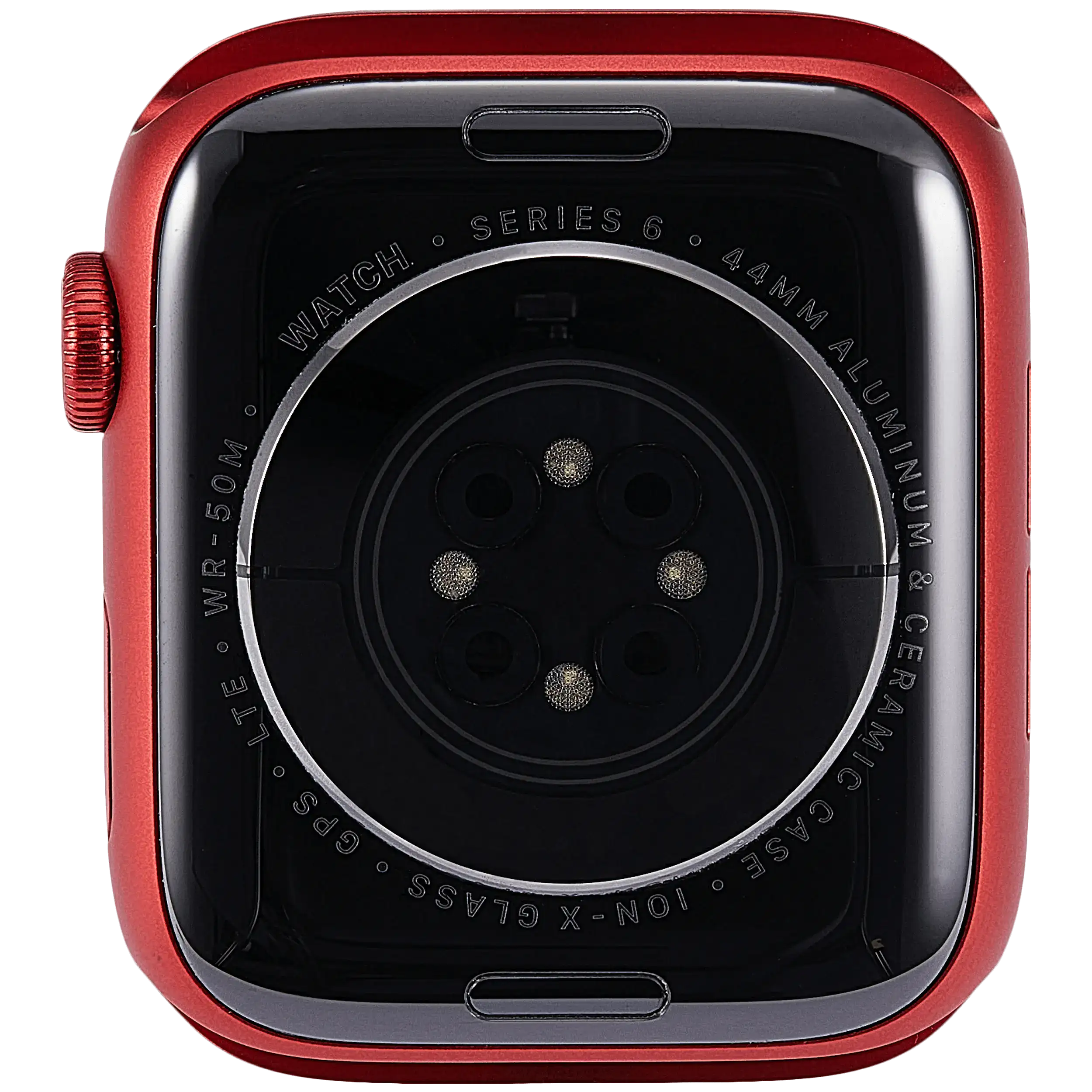 Gehäuse Baugruppe für Watch Series 6 (44MM) (ausgebautes Originalteil: Grade A) (Cellular Version) (Aluminium / Red) – Bild 3
