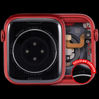 Gehäuse Baugruppe für Watch Series 6 (44MM) (ausgebautes Originalteil: Grade A) (Cellular Version) (Aluminium / Red)