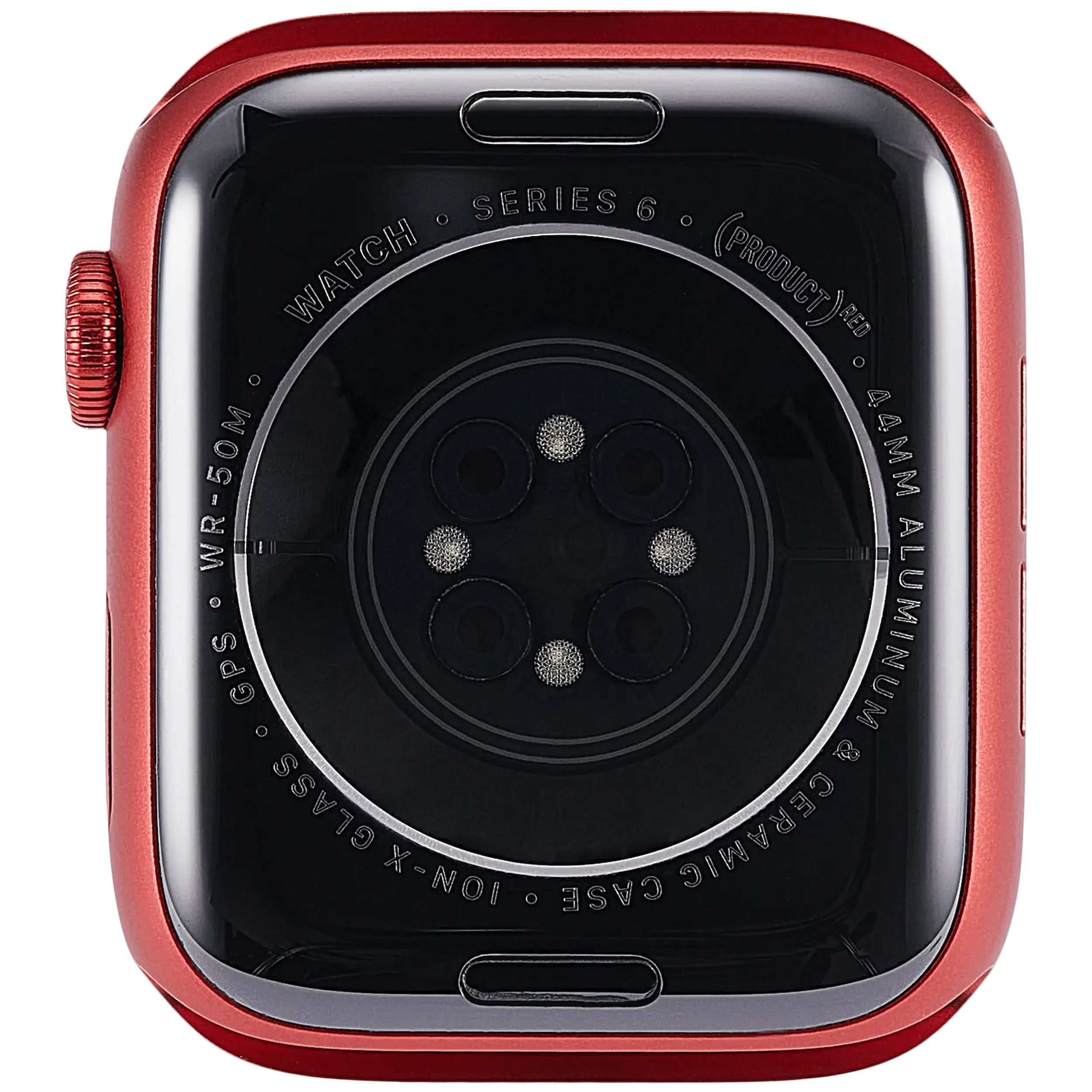 Gehäuse Baugruppe für Watch Series 6 (44MM) (ausgebautes Originalteil: Grade A) (GPS Version) (Aluminium / Red) – Bild 3
