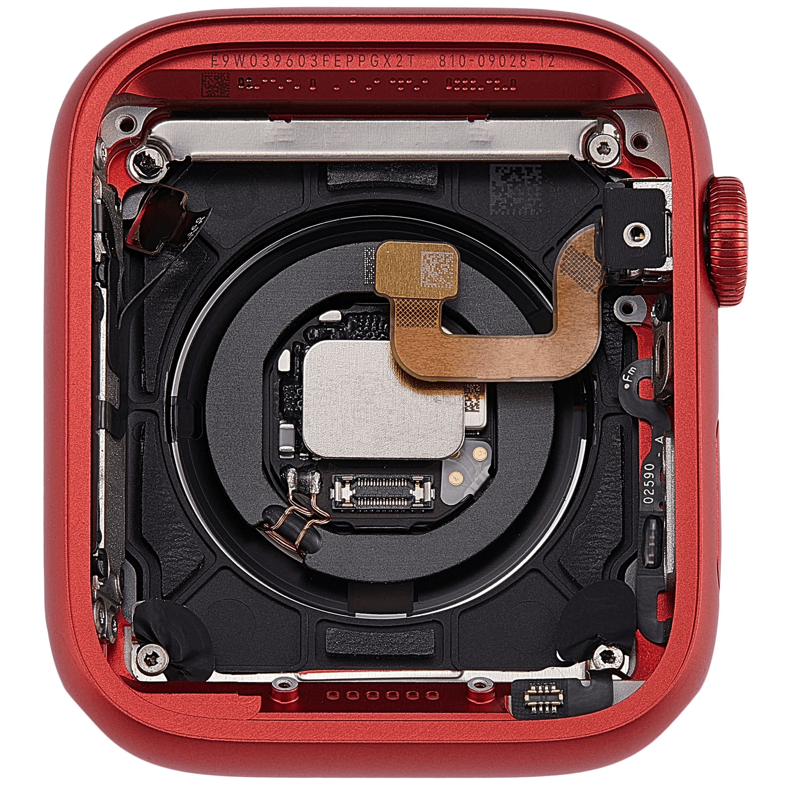 Gehäuse Baugruppe für Watch Series 6 (44MM) (ausgebautes Originalteil: Grade A) (GPS Version) (Aluminium / Red) – Bild 4