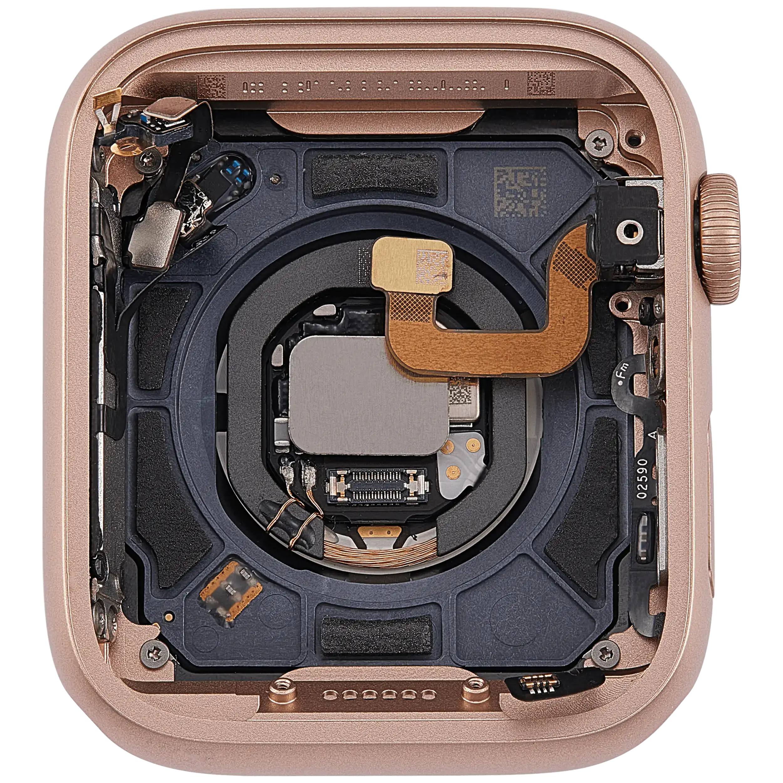 Gehäuse Baugruppe für Watch Series 6 (44MM) (ausgebautes Originalteil: Grade A) (Cellular Version) (Aluminium / Rose Gold) – Bild 4