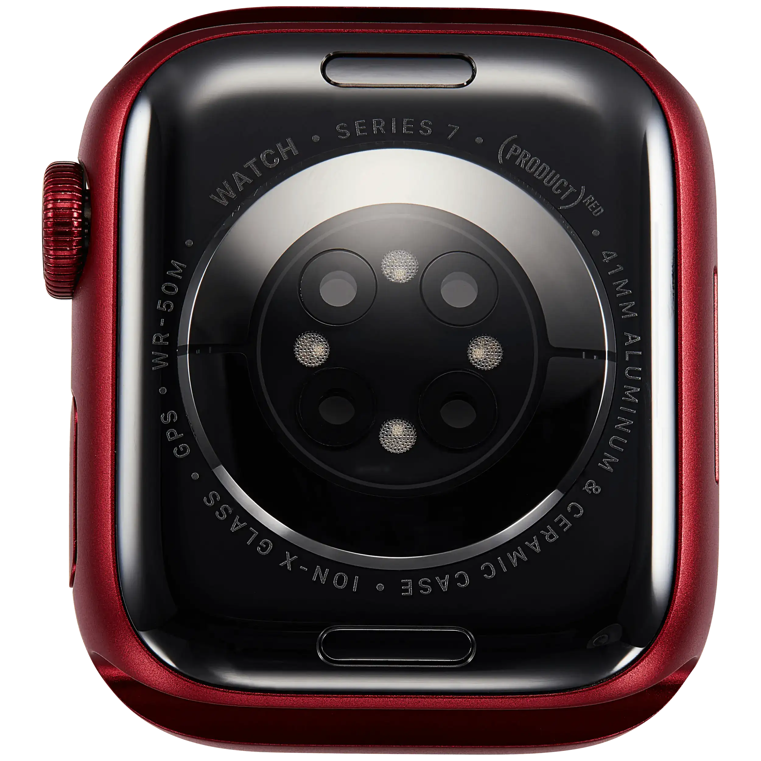 Gehäuse Baugruppe für Watch Series 7 (41MM) (ausgebautes Originalteil: Grade A) (GPS Version) (Aluminium / Red) – Bild 3