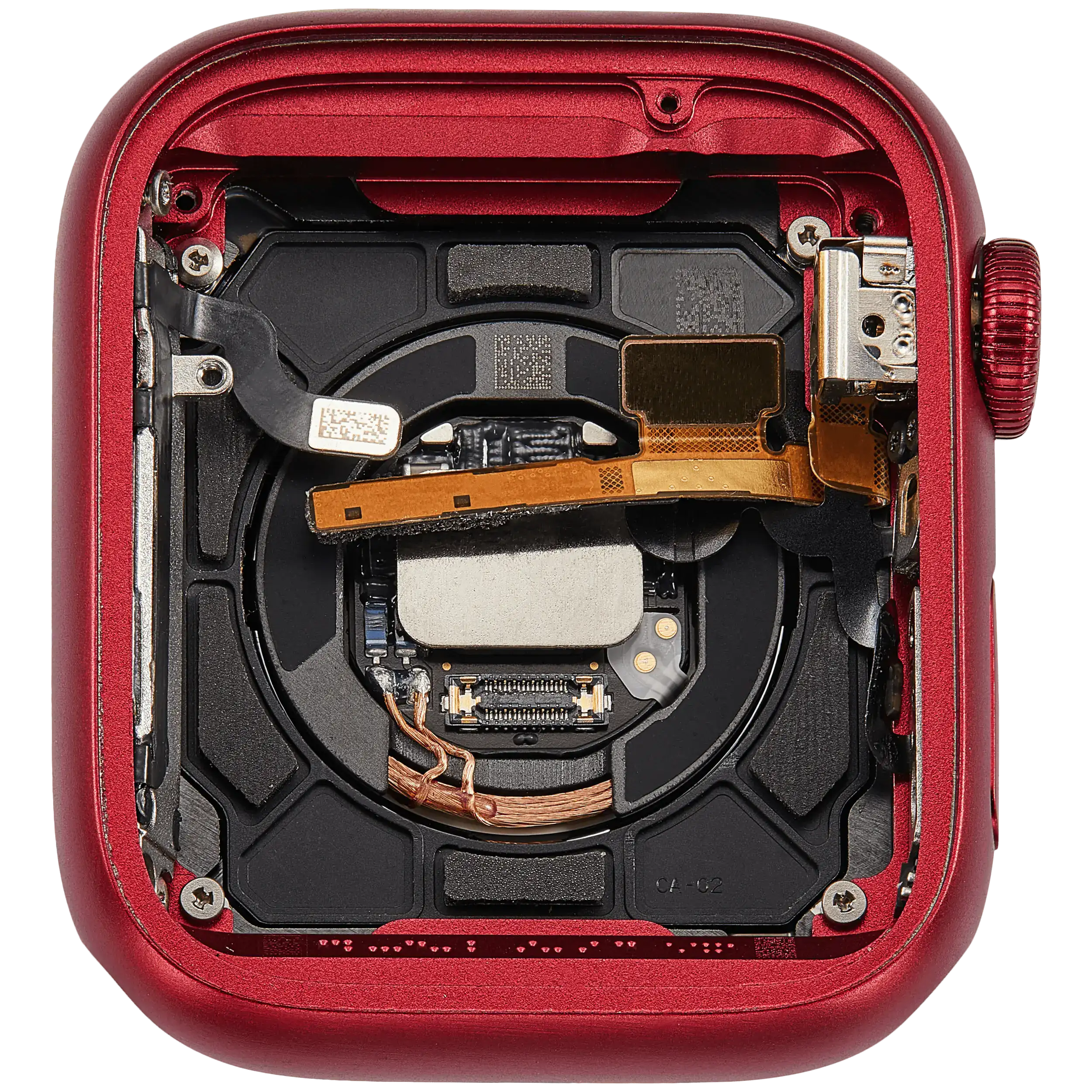 Gehäuse Baugruppe für Watch Series 7 (41MM) (ausgebautes Originalteil: Grade A) (GPS Version) (Aluminium / Red) – Bild 4