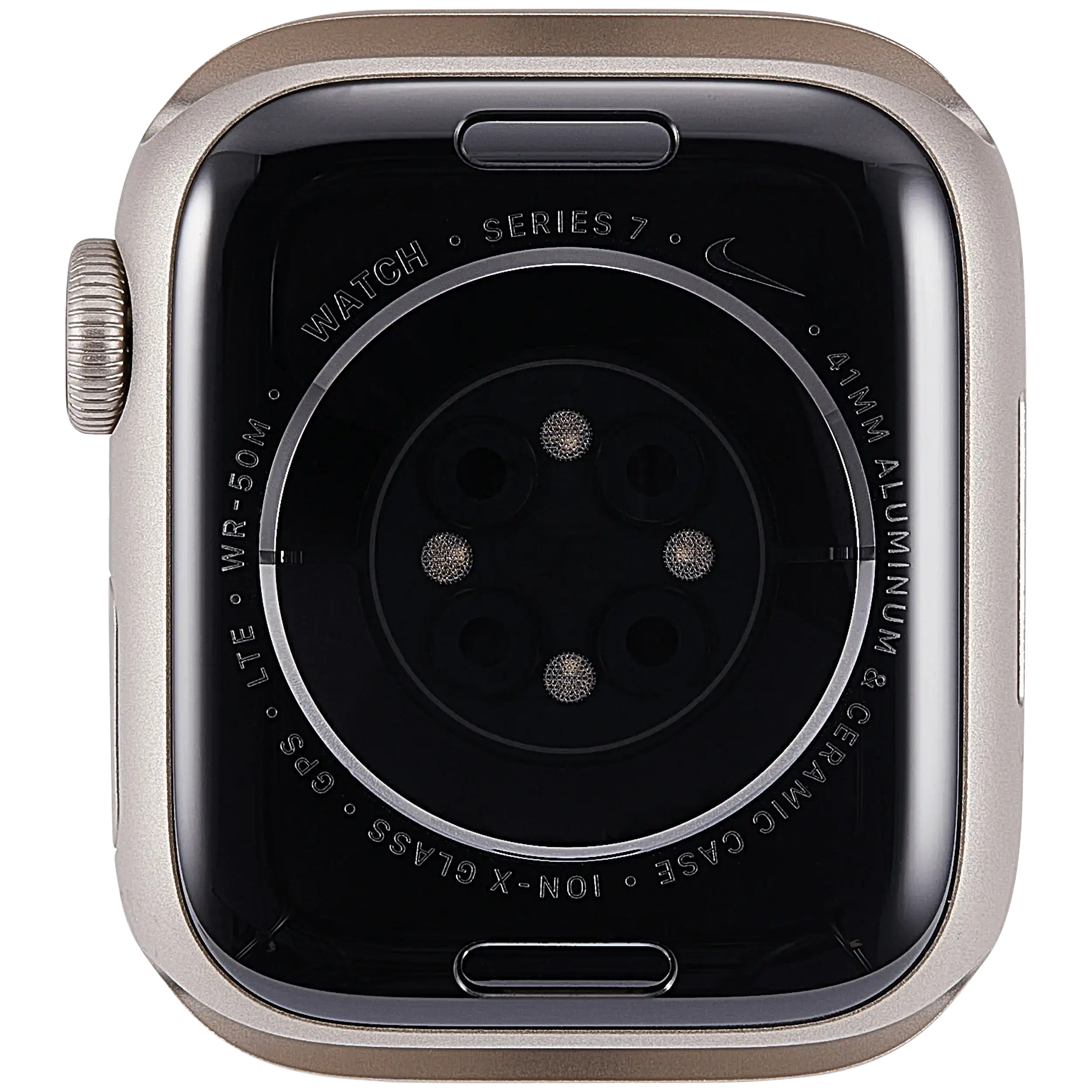 Gehäuse Baugruppe für Watch Series 7 (41MM) (ausgebautes Originalteil: Grade A) (Cellular Version) (Aluminium / Starlight) – Bild 3
