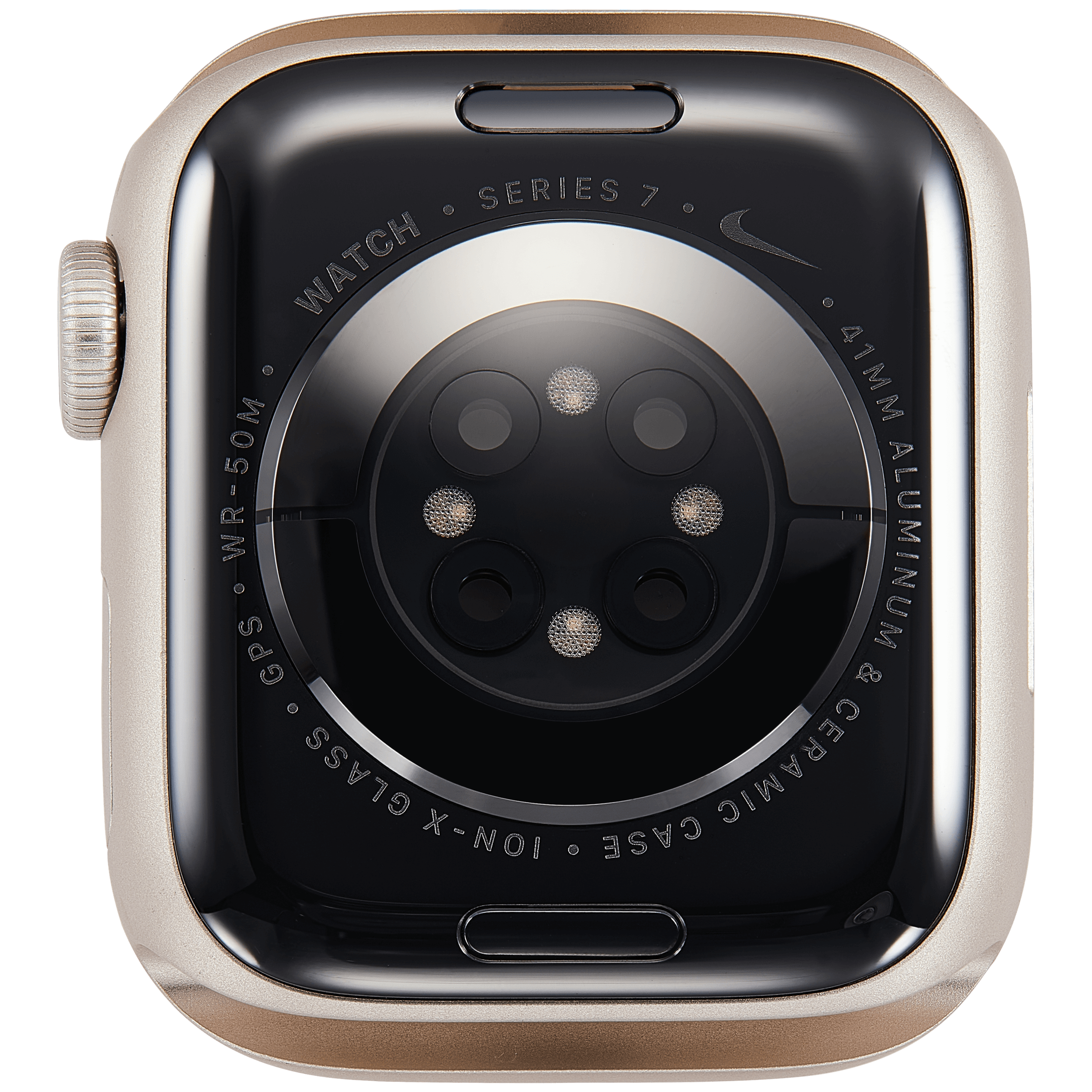 Gehäuse Baugruppe für Watch Series 7 (41MM) (ausgebautes Originalteil: Grade A) (GPS Version) (Aluminium / Starlight) – Bild 3