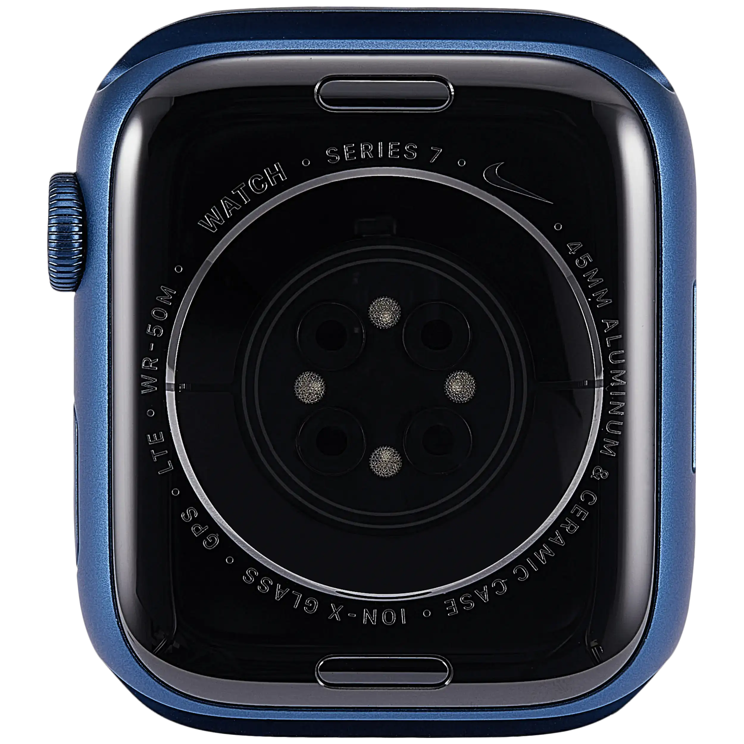 Gehäuse Baugruppe für Watch Series 7 (45MM) (ausgebautes Originalteil: Grade A) (Cellular Version) (Aluminium / Blue) – Bild 3
