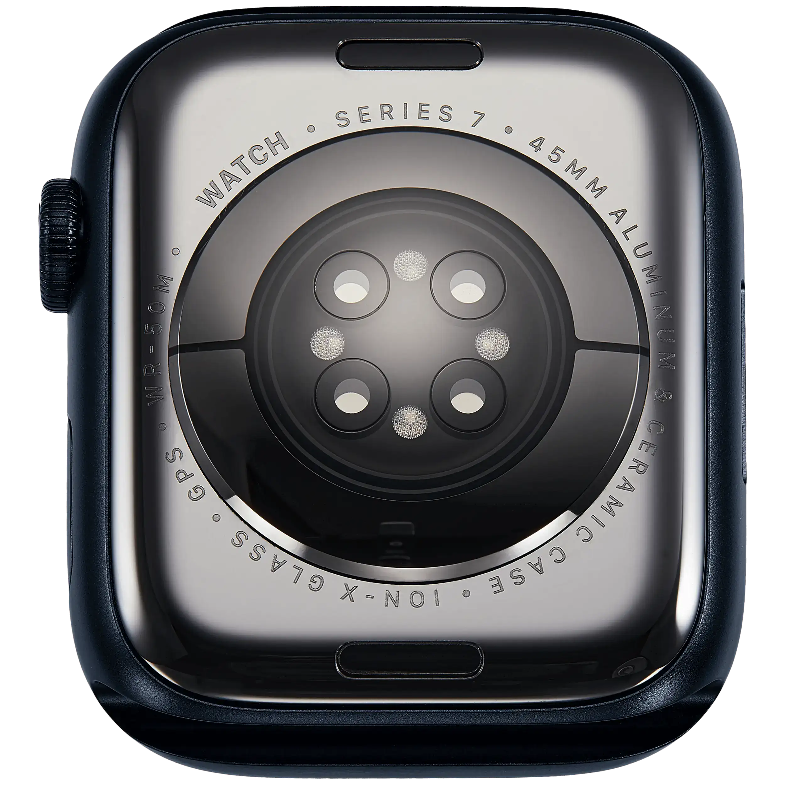Gehäuse Baugruppe für Watch Series 7 (45MM) (ausgebautes Originalteil: Grade A) (GPS Version) (Aluminium / Space Black) – Bild 3