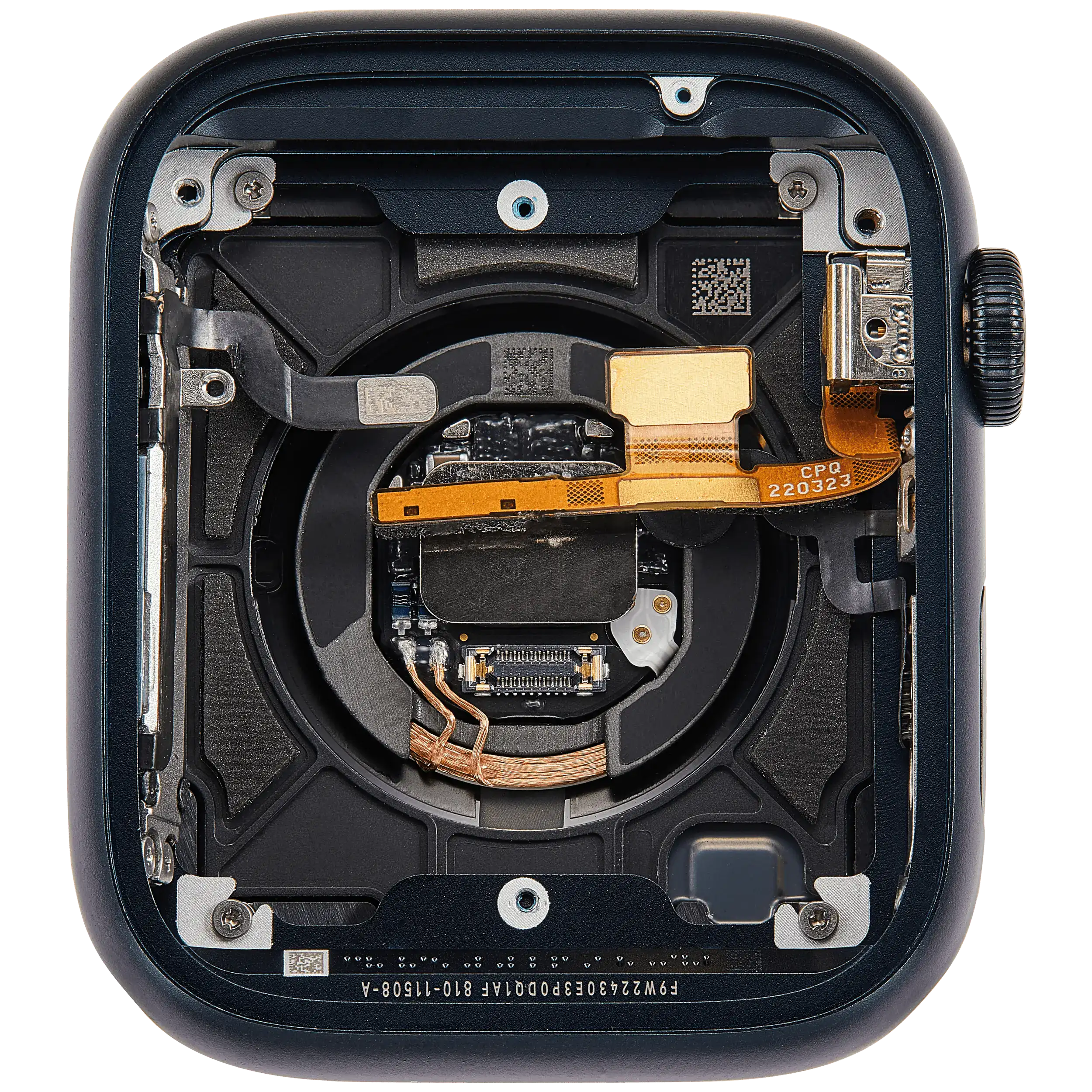 Gehäuse Baugruppe für Watch Series 7 (45MM) (ausgebautes Originalteil: Grade A) (GPS Version) (Aluminium / Space Black) – Bild 4