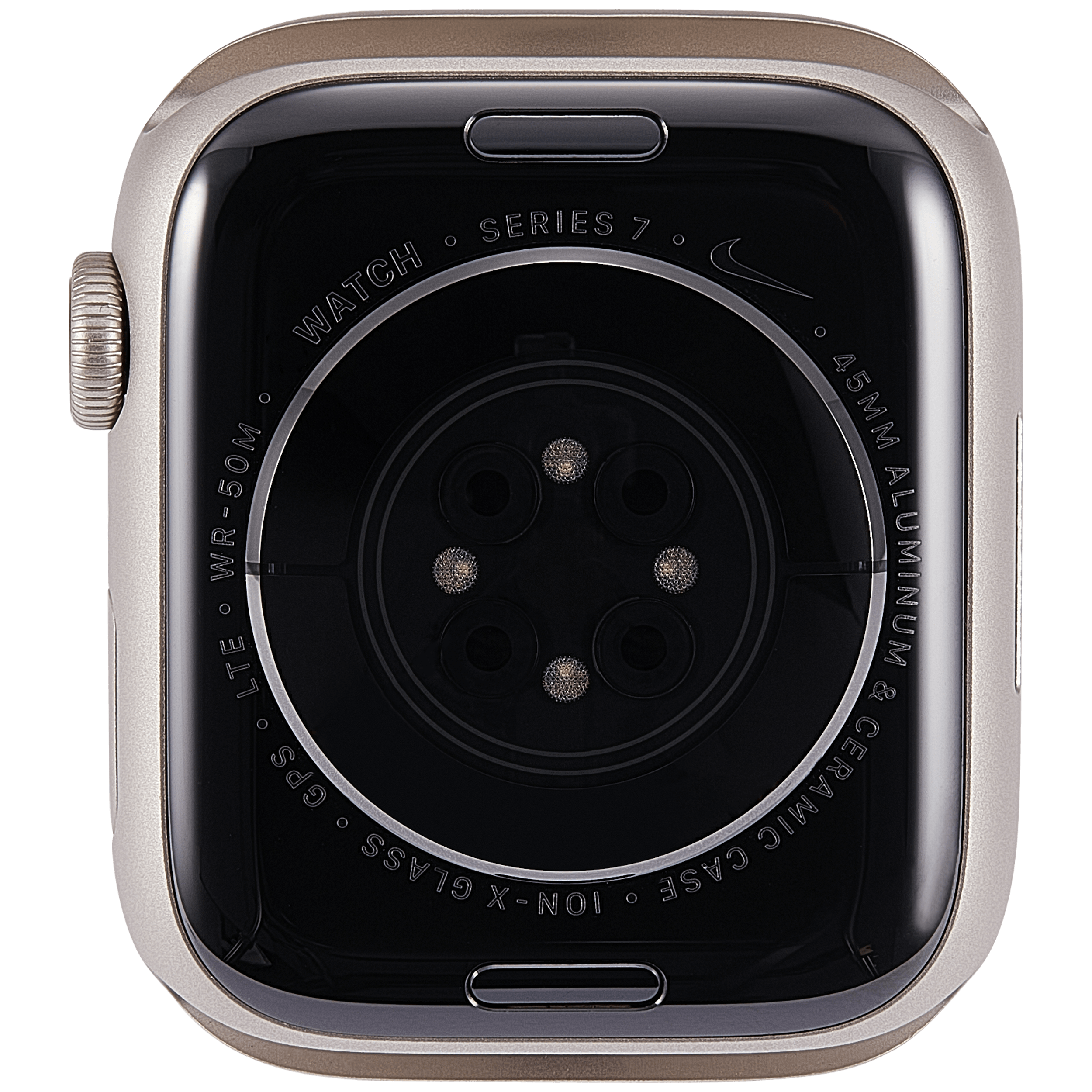 Gehäuse Baugruppe für Watch Series 7 (45MM) (ausgebautes Originalteil: Grade A) (Cellular Version) (Aluminium / Starlight) – Bild 3