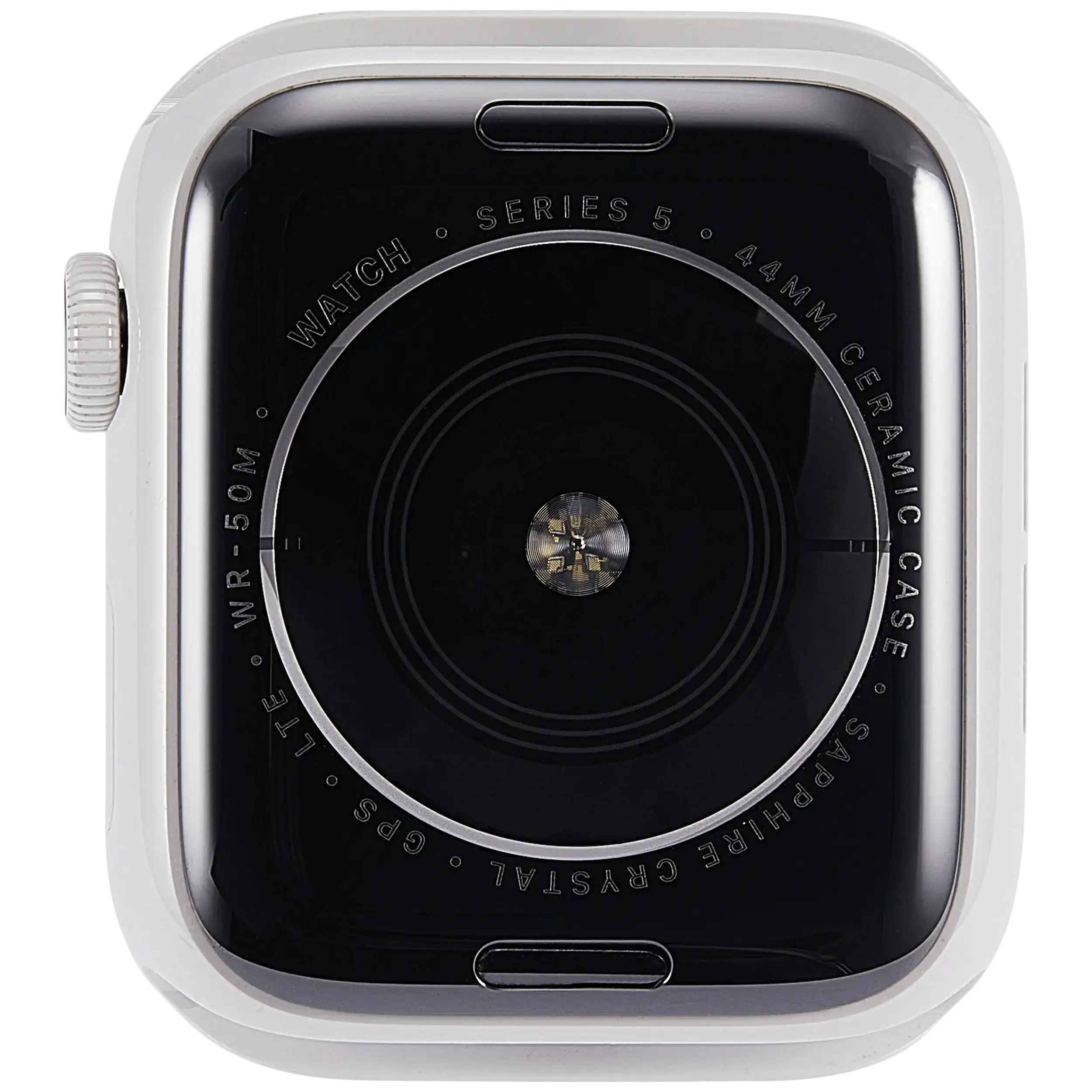 Gehäuse Baugruppe für Watch Series 5 (44MM) (ausgebautes Originalteil: Grade A) (Cellular Version) (Ceramic / White) – Bild 3