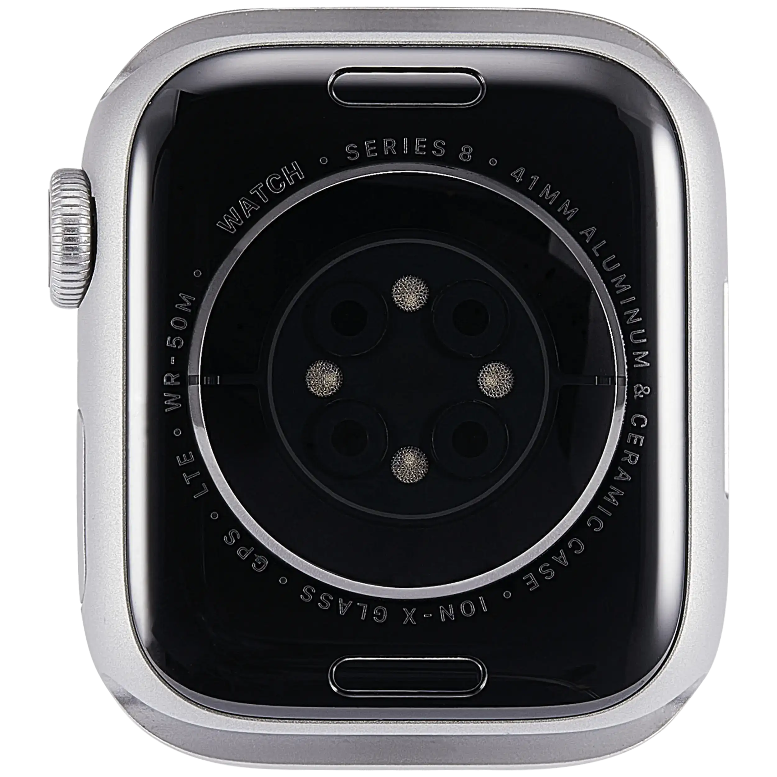 Gehäuse Baugruppe für Watch Series 8 (41MM) (ausgebautes Originalteil: Grade A)) (Cellular Version) (Aluminium / Silver) – Bild 3