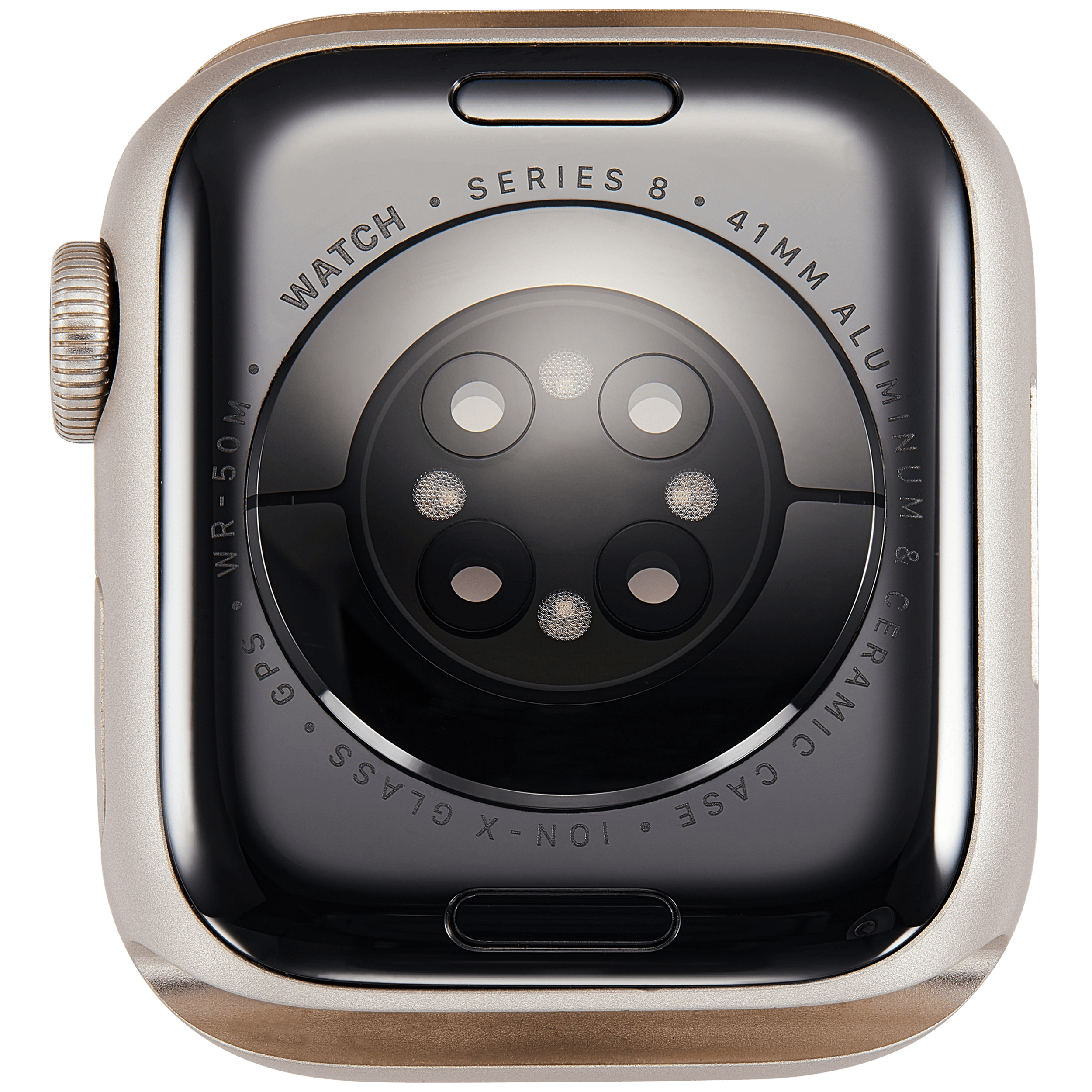Gehäuse Baugruppe für Watch Series 8 (41MM) (ausgebautes Originalteil: Grade A) (GPS Version) (Aluminium / Starlight) – Bild 3