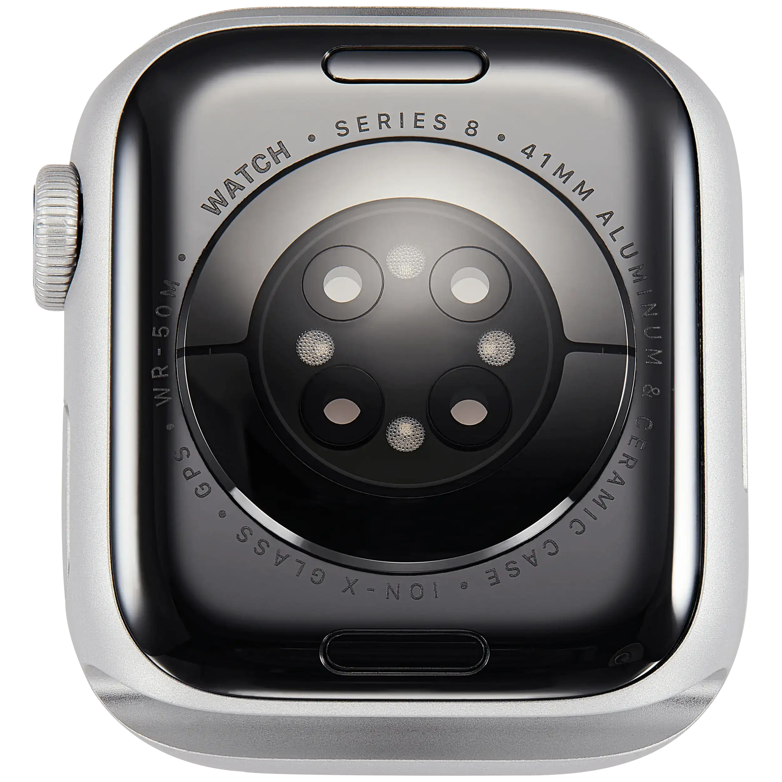 Gehäuse Baugruppe für Watch Series 8 (41MM) (ausgebautes Originalteil: Grade A) (GPS Version) (Aluminium / Silver) – Bild 3