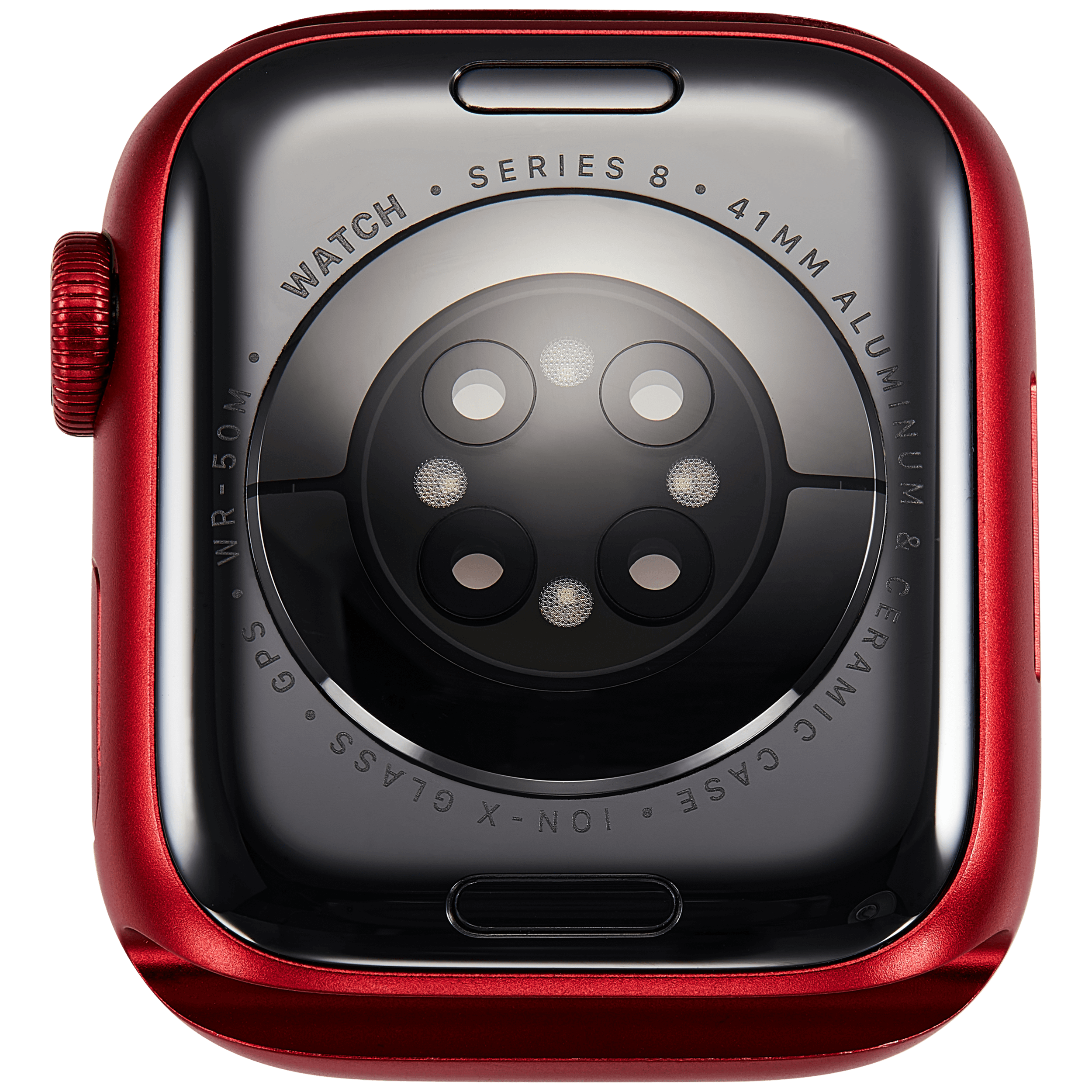 Gehäuse Baugruppe für Watch Series 8 (41MM) (ausgebautes Originalteil: Grade A) (GPS Version) (Aluminium / Red) – Bild 3