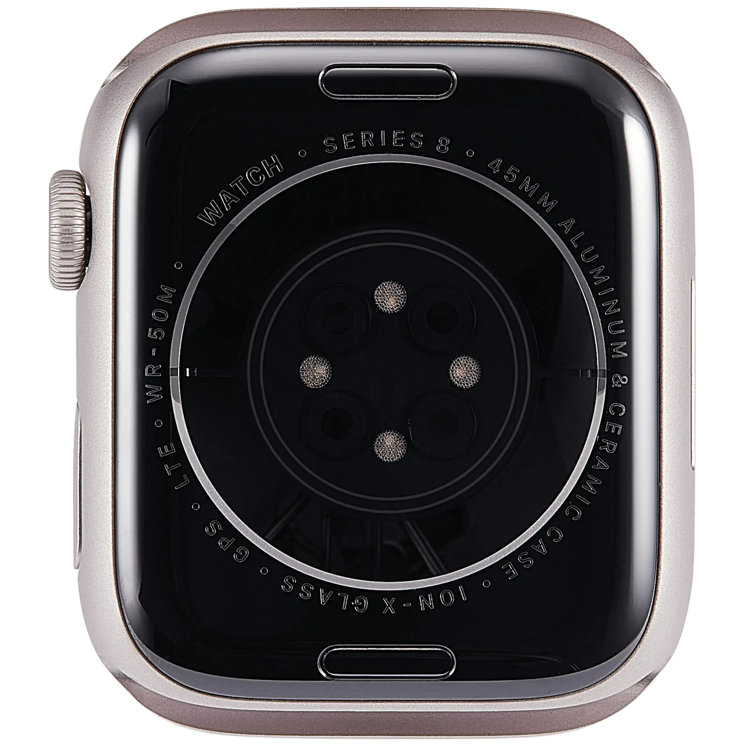 Gehäuse Baugruppe für Watch Series 8 (45MM) (ausgebautes Originalteil: Grade A) (Cellular Version) (Aluminium / Starlight) – Bild 3