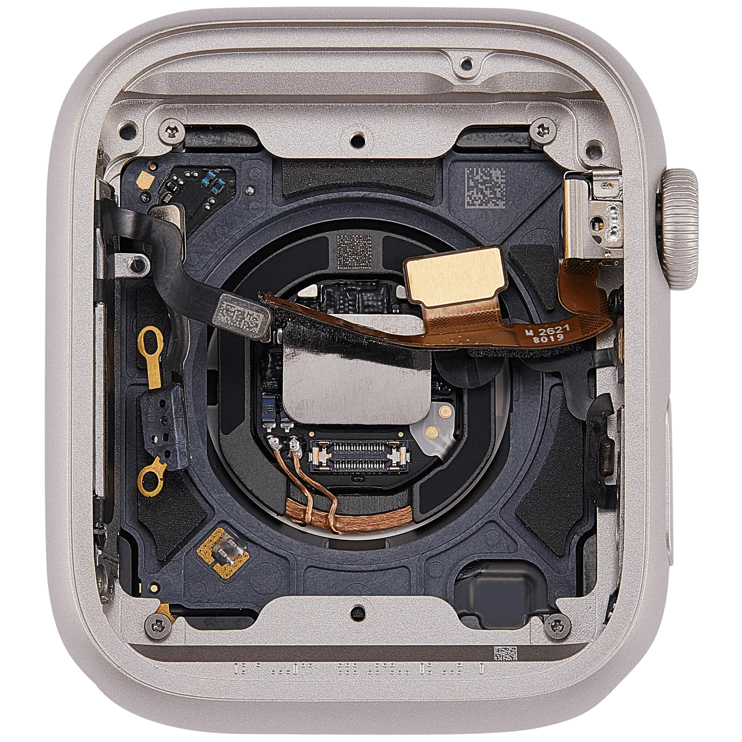 Gehäuse Baugruppe für Watch Series 8 (45MM) (ausgebautes Originalteil: Grade A) (Cellular Version) (Aluminium / Starlight) – Bild 4
