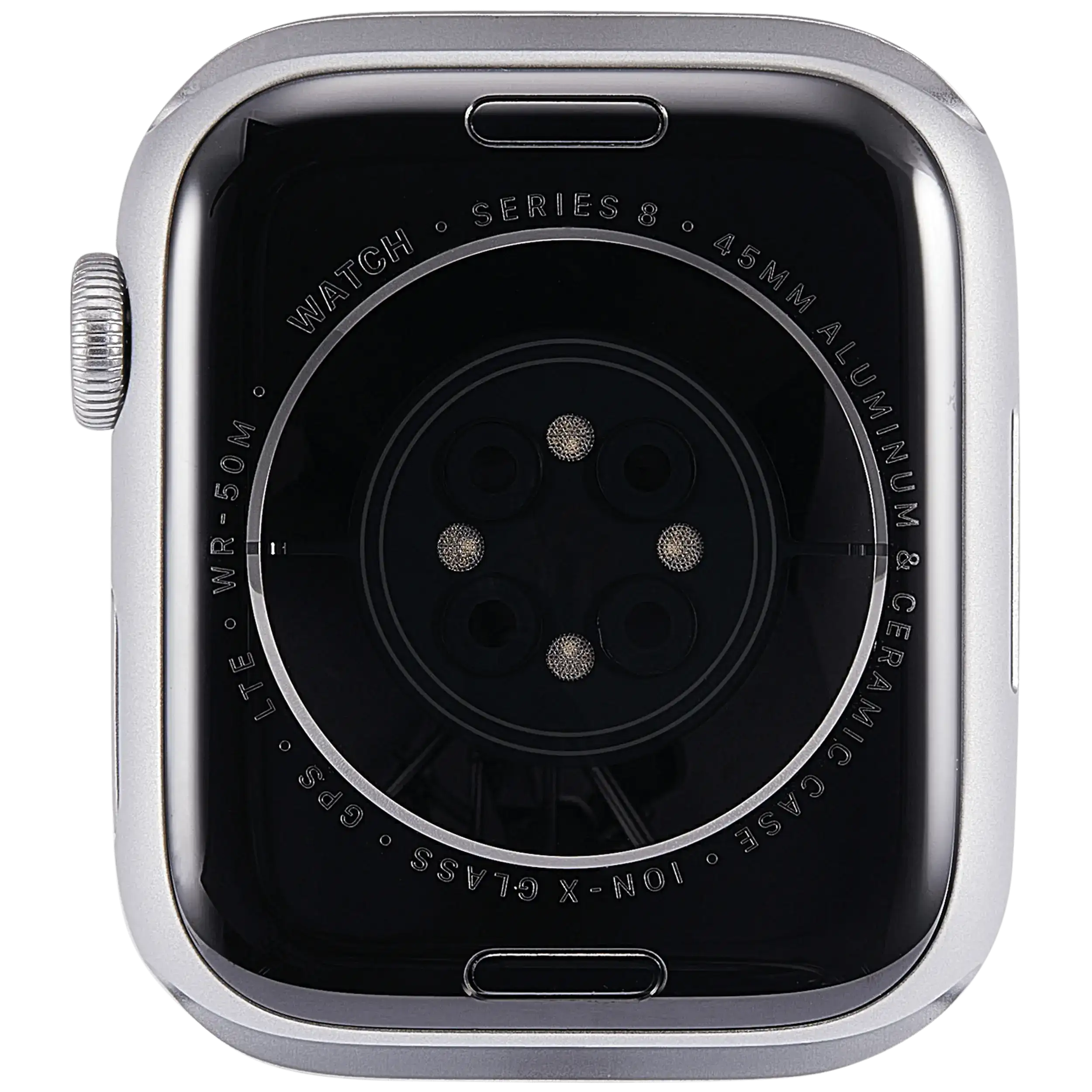 Gehäuse Baugruppe für Watch Series 8 (45MM) (ausgebautes Originalteil: Grade A) (Cellular Version) (Aluminium / Silver) – Bild 3