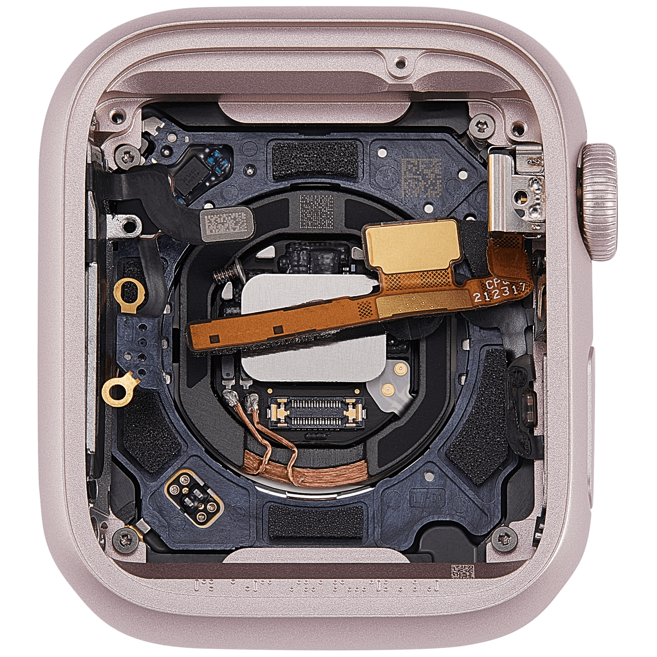 Gehäuse Baugruppe für Watch Series 9 (41MM) (ausgebautes Originalteil: Grade A) (Cellular Version) (Aluminium / Pink) – Bild 4