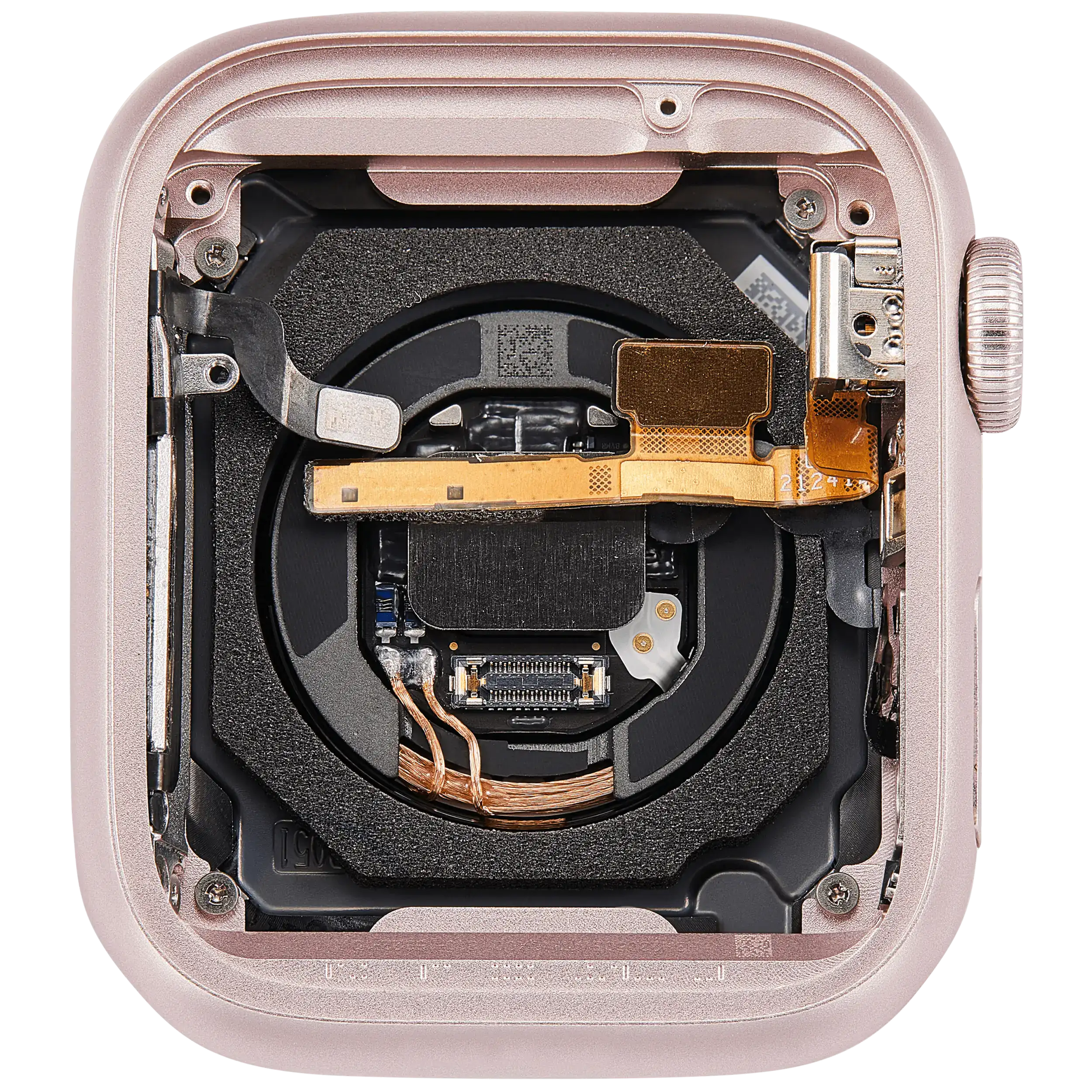 Gehäuse Baugruppe für Watch Series 9 (41MM) (ausgebautes Originalteil: Grade A) (GPS Version) (Aluminium / Pink) – Bild 4