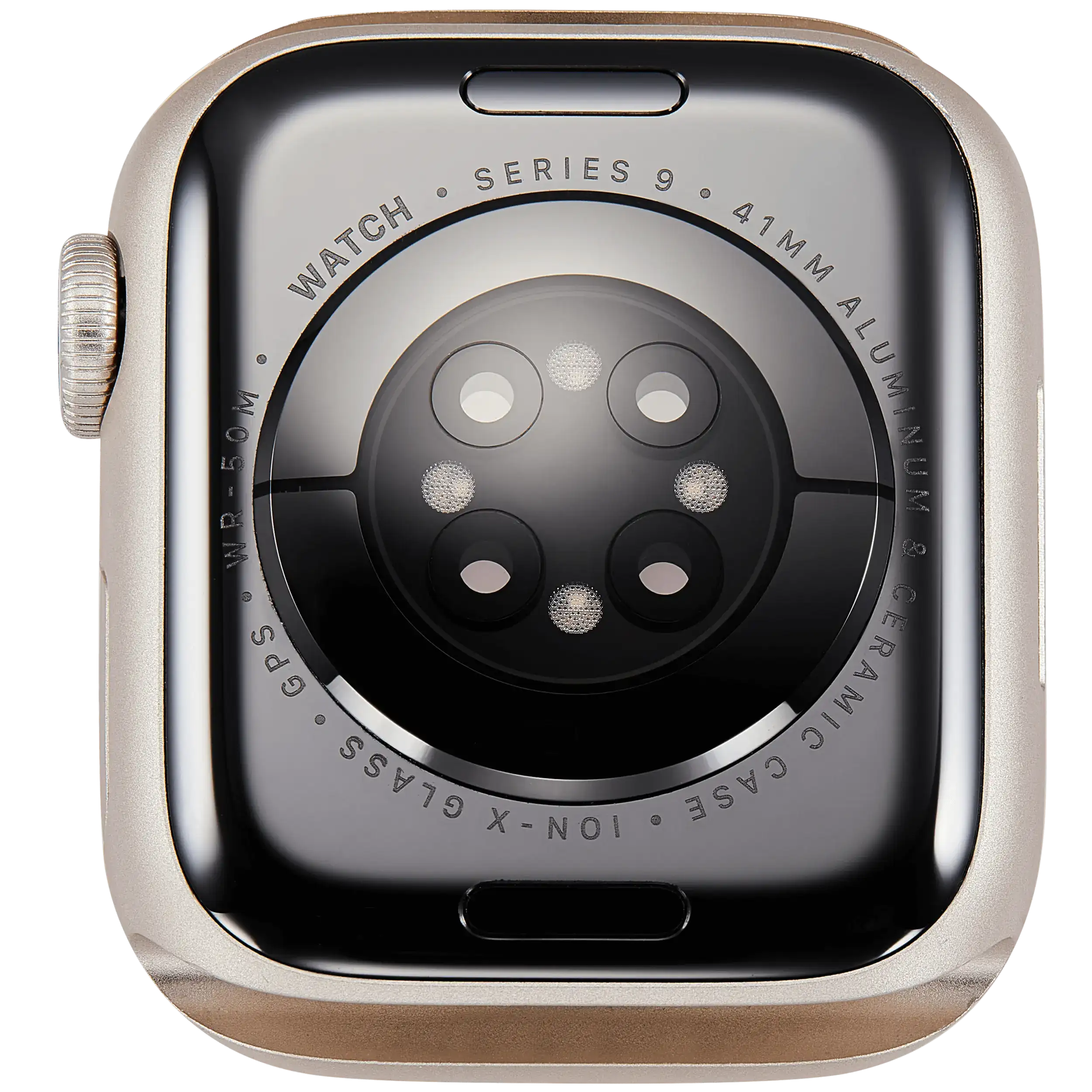 Gehäuse Baugruppe für Watch Series 9 (41MM) (ausgebautes Originalteil: Grade A) (GPS Version) (Aluminium / Starlight) – Bild 3