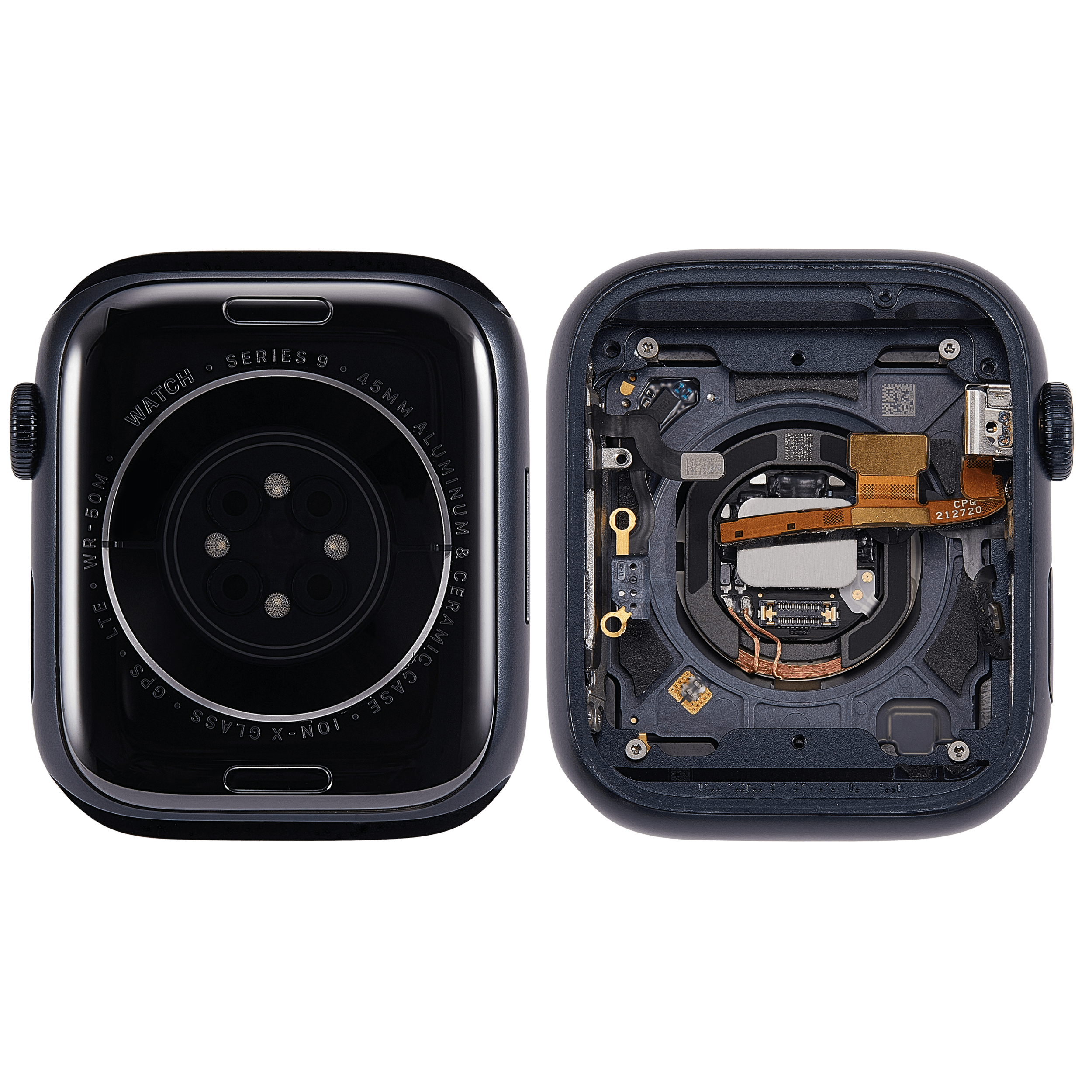 Gehäuse Baugruppe für Watch Series 9 (45MM) (ausgebautes Originalteil: Grade A) (Cellular Version) (Aluminium / Midnight) – Bild 2