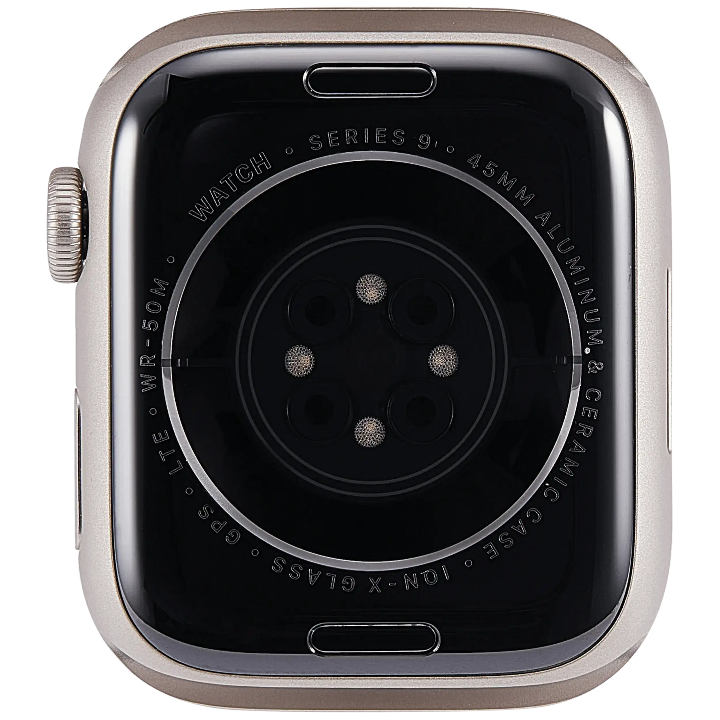 Gehäuse Baugruppe für Watch Series 9 (45MM) (ausgebautes Originalteil: Grade A) (Cellular Version) (Aluminium / Starlight) – Bild 3