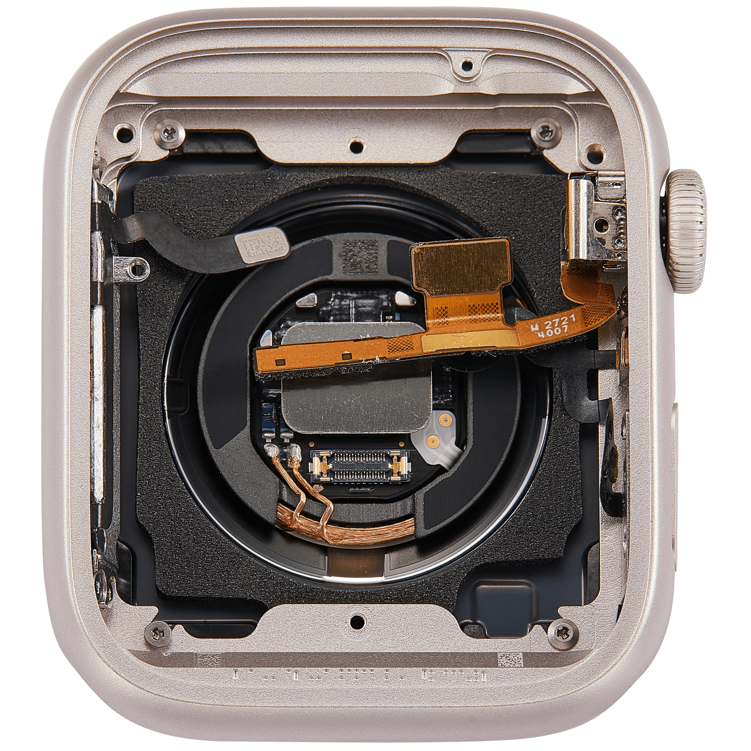 Gehäuse Baugruppe für Watch Series 9 (45MM) (ausgebautes Originalteil: Grade A) (GPS Version) (Aluminium / Starlight) – Bild 4