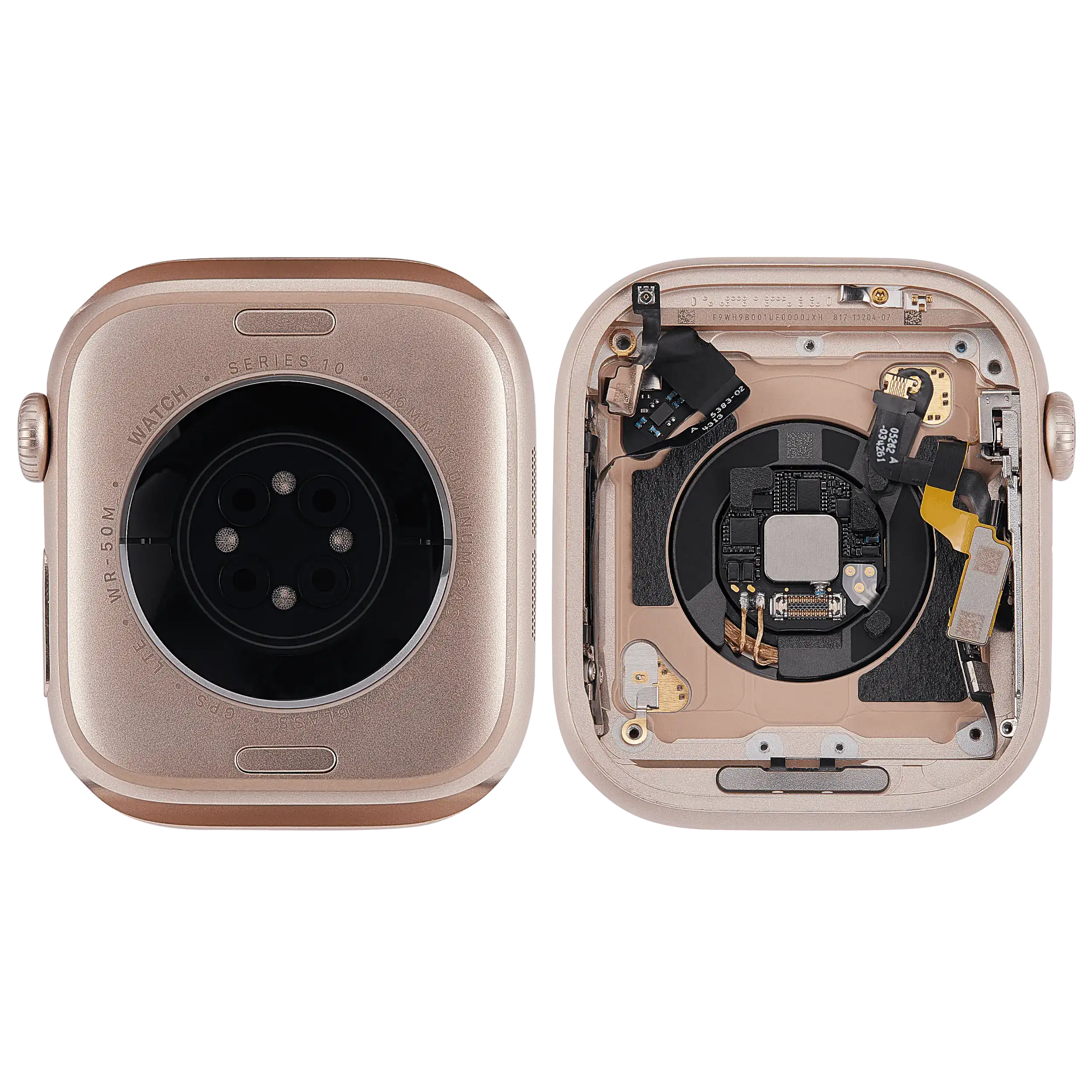 Gehäuse Baugruppe für Watch Series 10 (46MM) (ausgebautes Originalteil: Grade A) (Cellular Version) (Aluminium / Rose Gold) – Bild 2
