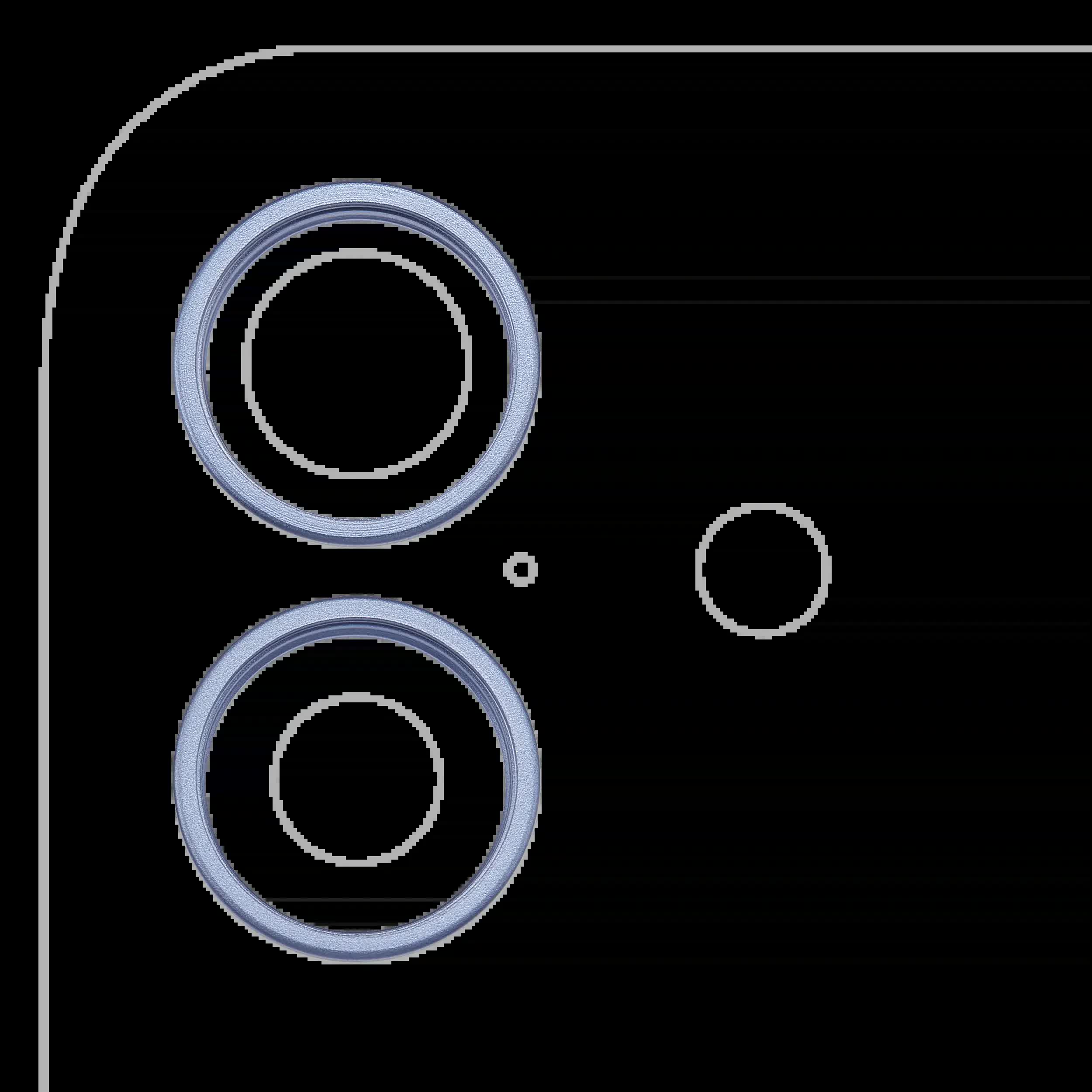 Rückkamera-Blendenring einzeln für iPhone 17 (Mist Blue) (2-teiliges Set)