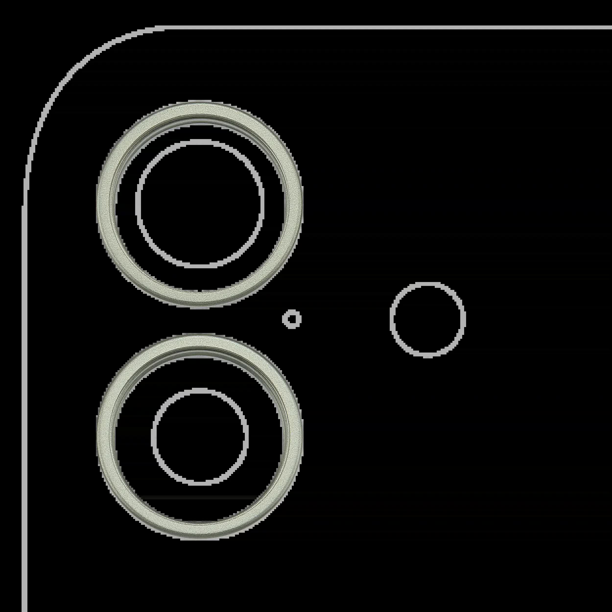 Rückkamera-Blendenring einzeln für iPhone 17 (Sage) (2-teiliges Set)