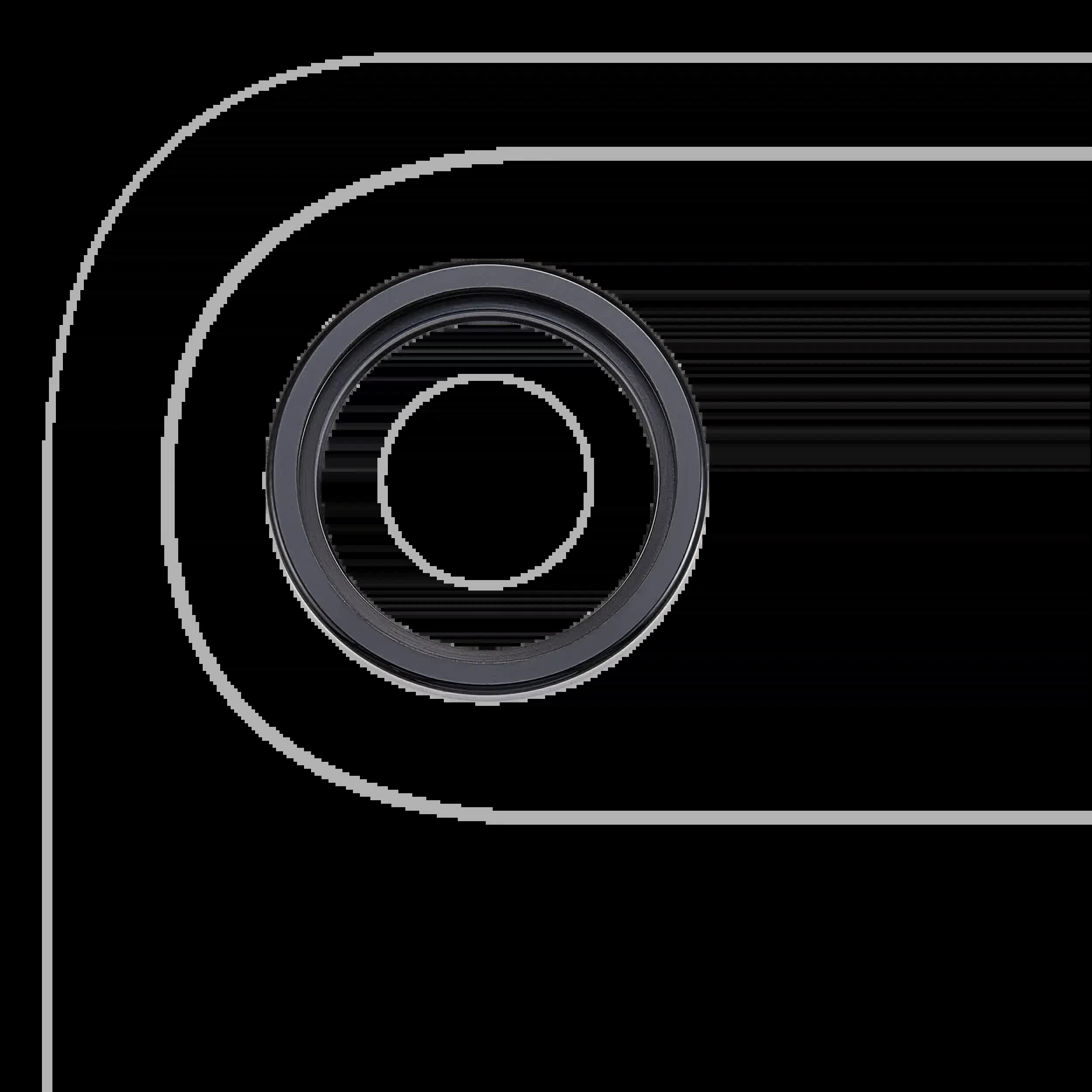 Rückkamera-Glas mit Halterung und Blende für iPhone Air (3-teiliges Set) (Premium) (Space Black)