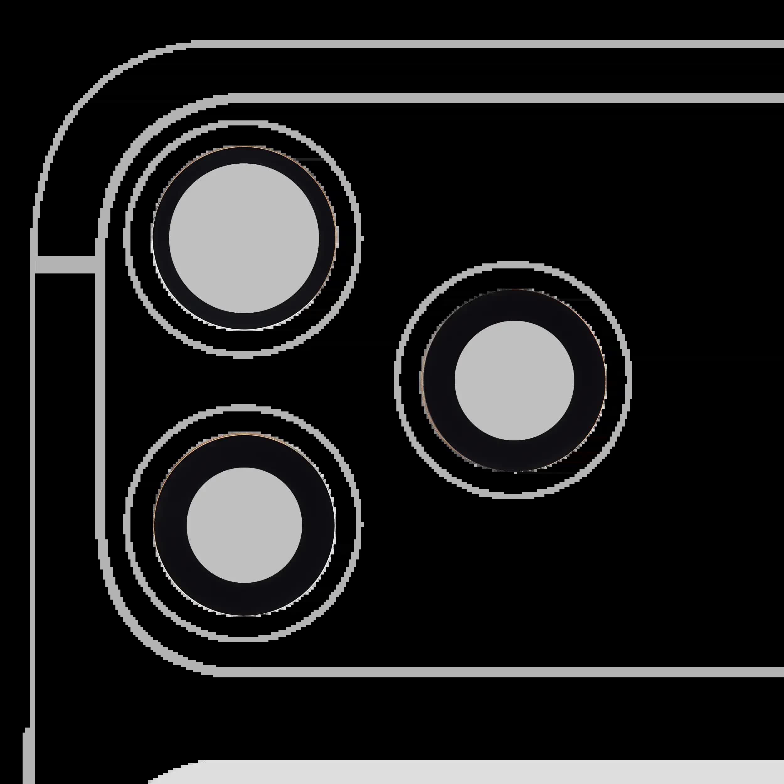 Rückkamera-Glas (nur Glas) mit Klebefolie für iphone 17 Pro / 17 Pro Max (3-teiliges Set) (Real Sapphire) (Premium) (10er-Pack)