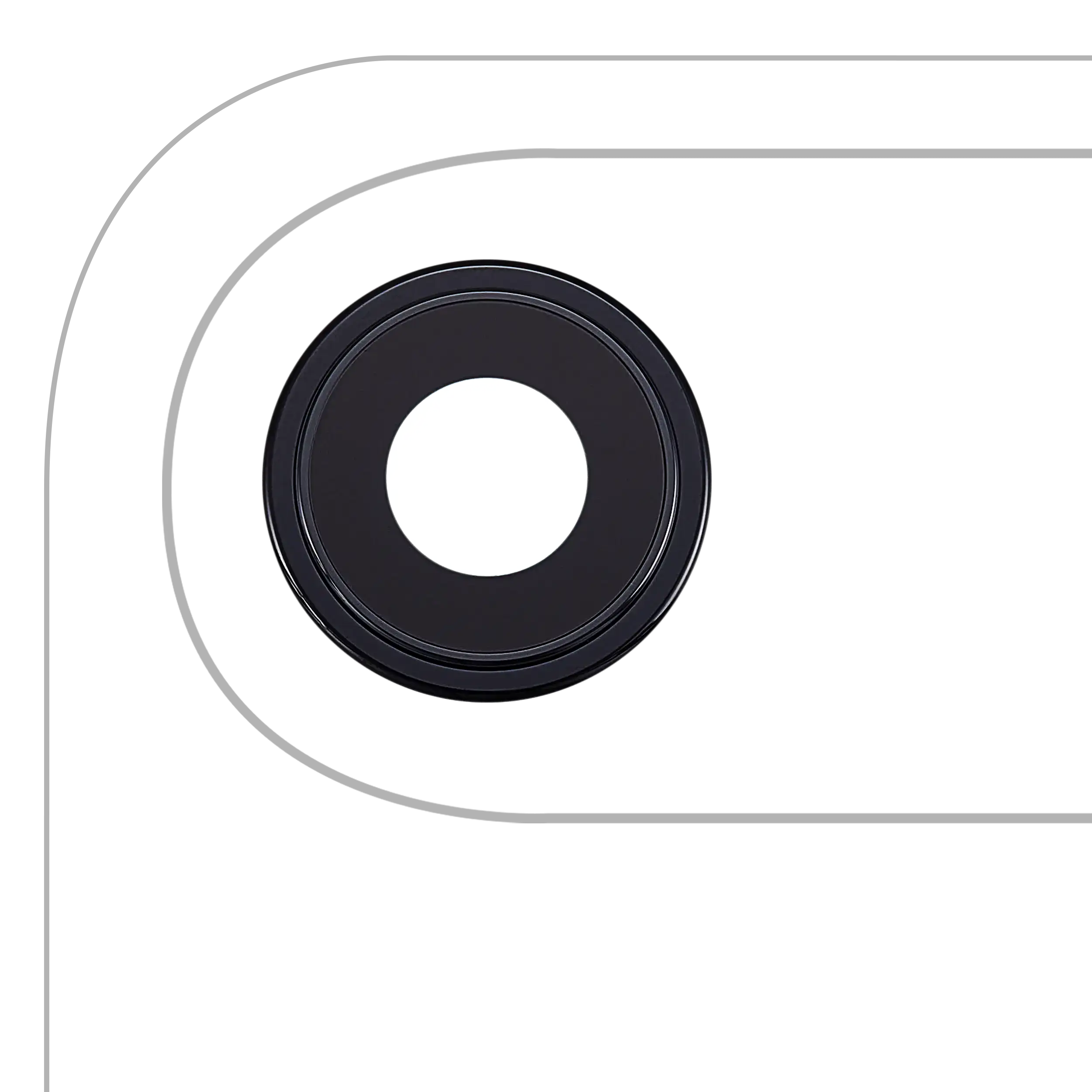 Rückkamera-Glas (nur Glas) mit Klebefolie für iphone Air (Real Sapphire) (Premium) (10er-Pack) – Bild 4