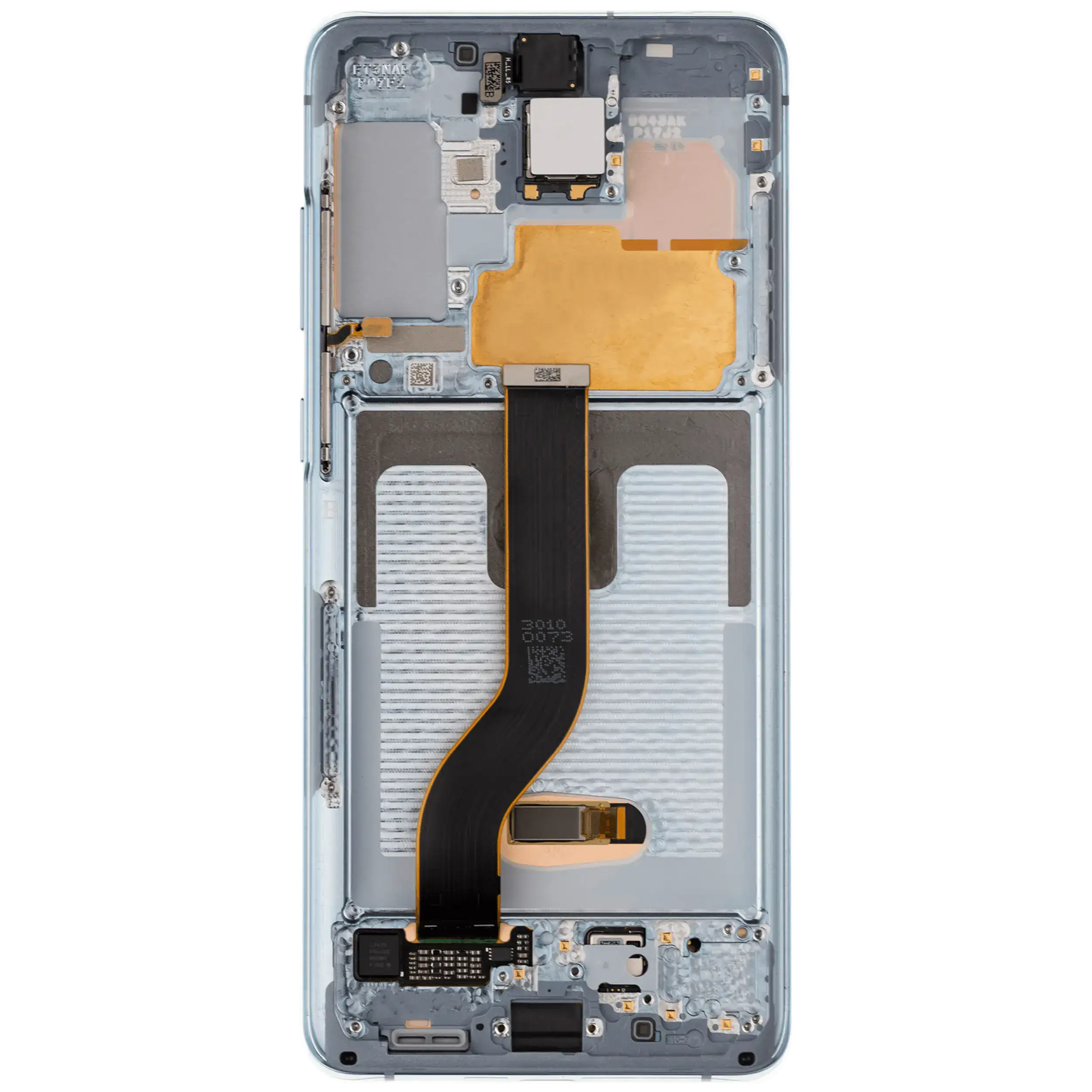 OLED Display mit Rahmen für Samsung Galaxy S20 Plus 5G (Aftermarket Plus) (Cloud Blue) – Bild 4