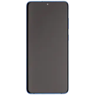 OLED Display mit Rahmen für Samsung Galaxy S20 Plus 5G (Aftermarket Plus) (Aura Blue)