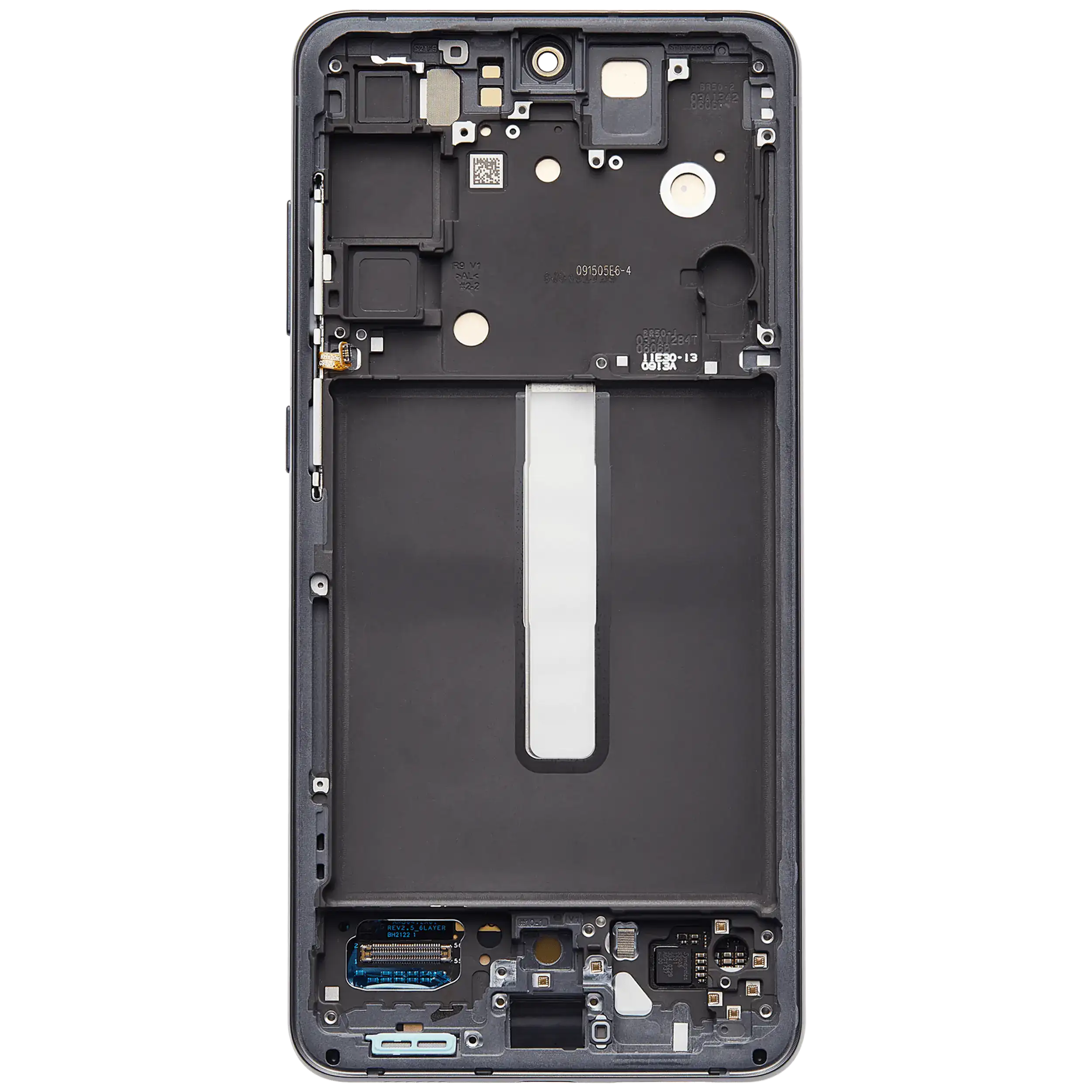 OLED Display mit Rahmen für Samsung Galaxy S21 FE 5G (US & International Version) (Aftermarket Plus) (Graphite) – Bild 4